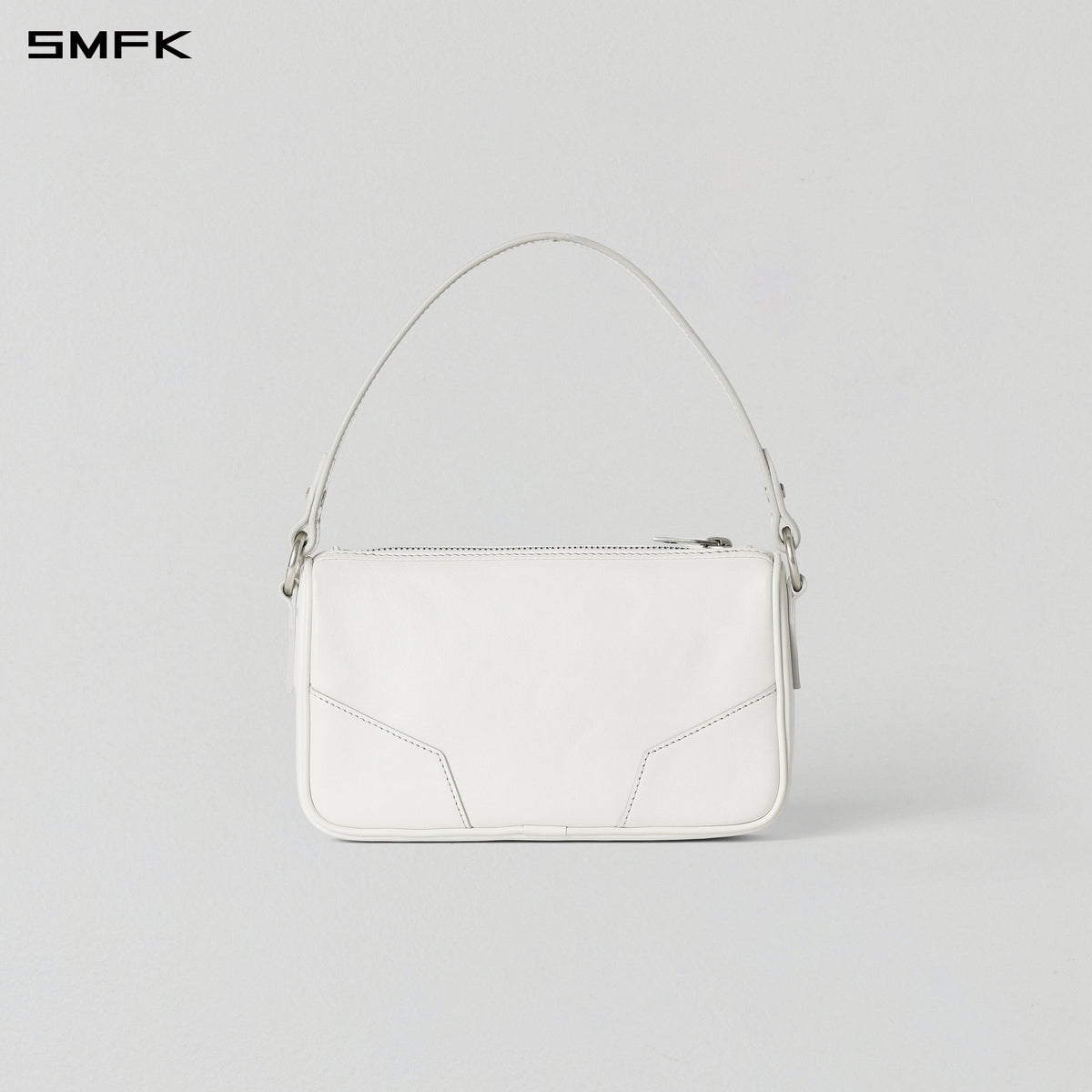 CORE CLASSIC LEATHER SHOULDER BAG/SMALL CLOUD WHITE
