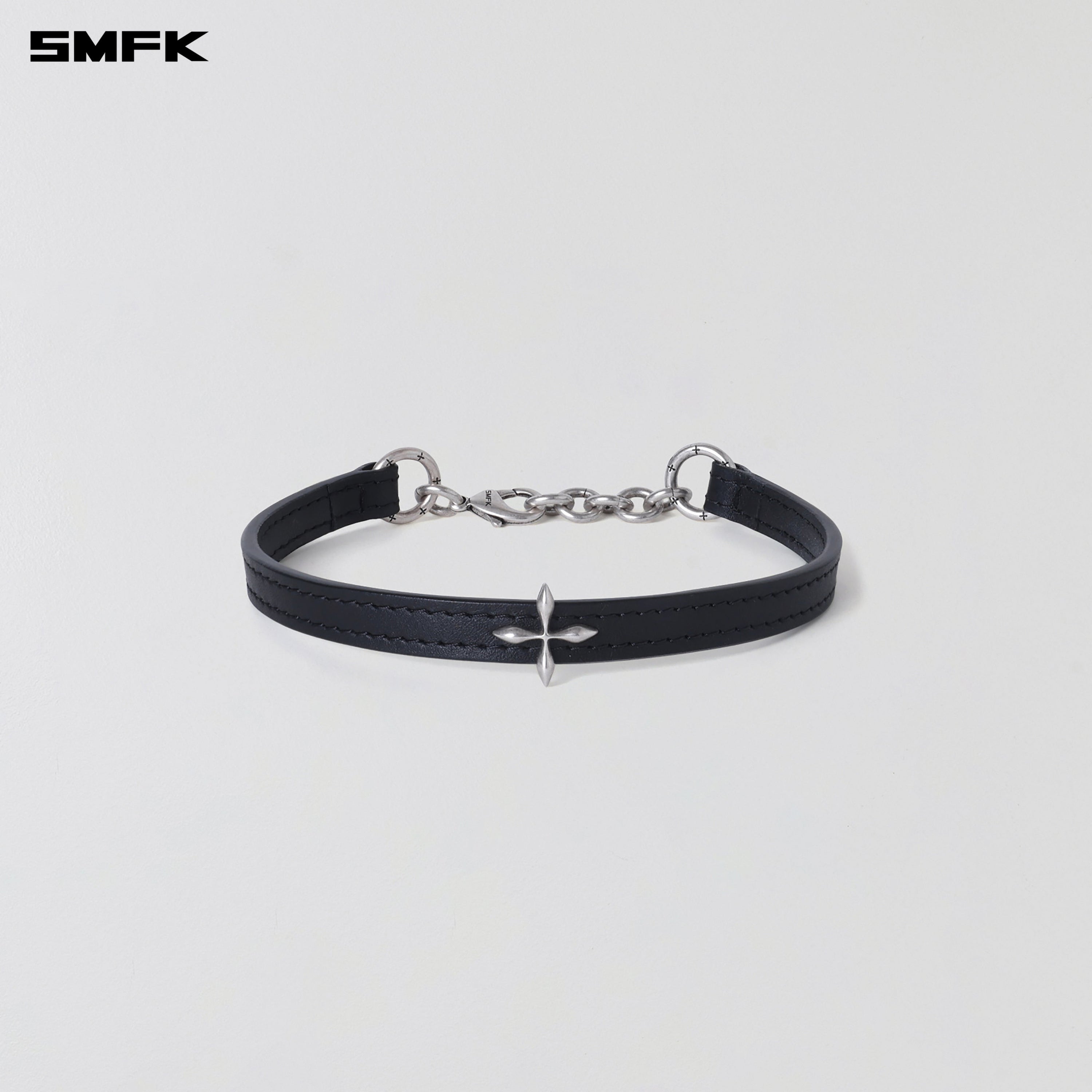 MIRAGE MIRROR LEATHER CHOCKER/SMALL WILD BLACK