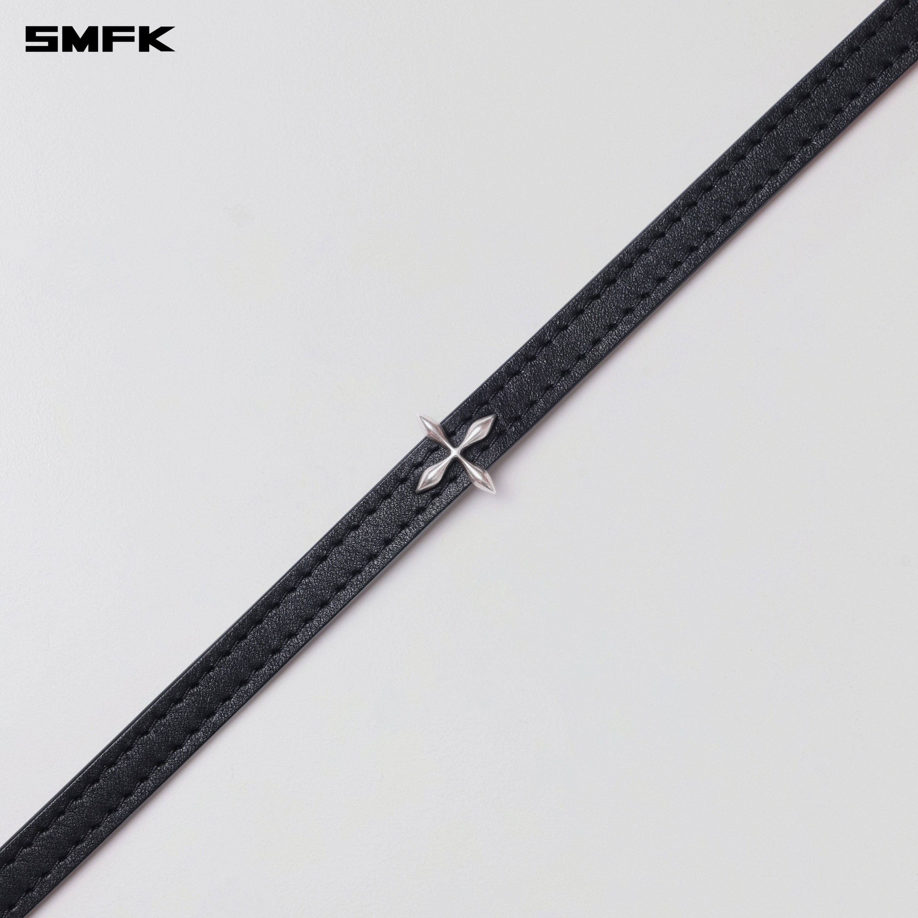 MIRAGE MIRROR LEATHER CHOCKER/SMALL WILD BLACK