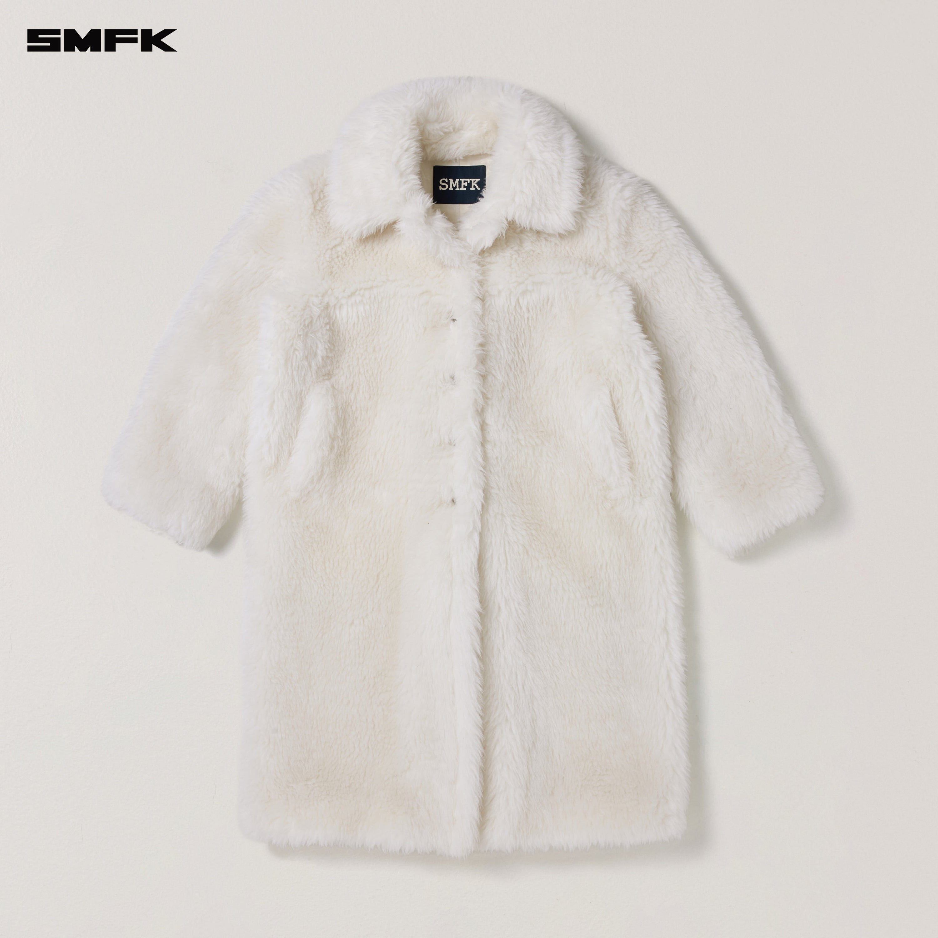 COMPASS MODE WASTEDLAND POWER WOOL OVERCOAT WOOL WHITE