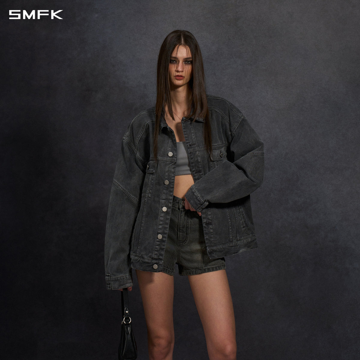 VINTAGE STORM FADE LOOSE DENIM JACKET/FADE DENIM/U FADE ASH