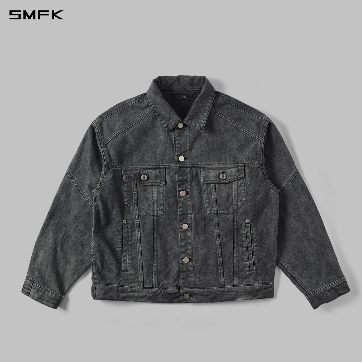 VINTAGE STORM FADE LOOSE DENIM JACKET/FADE DENIM/U FADE ASH