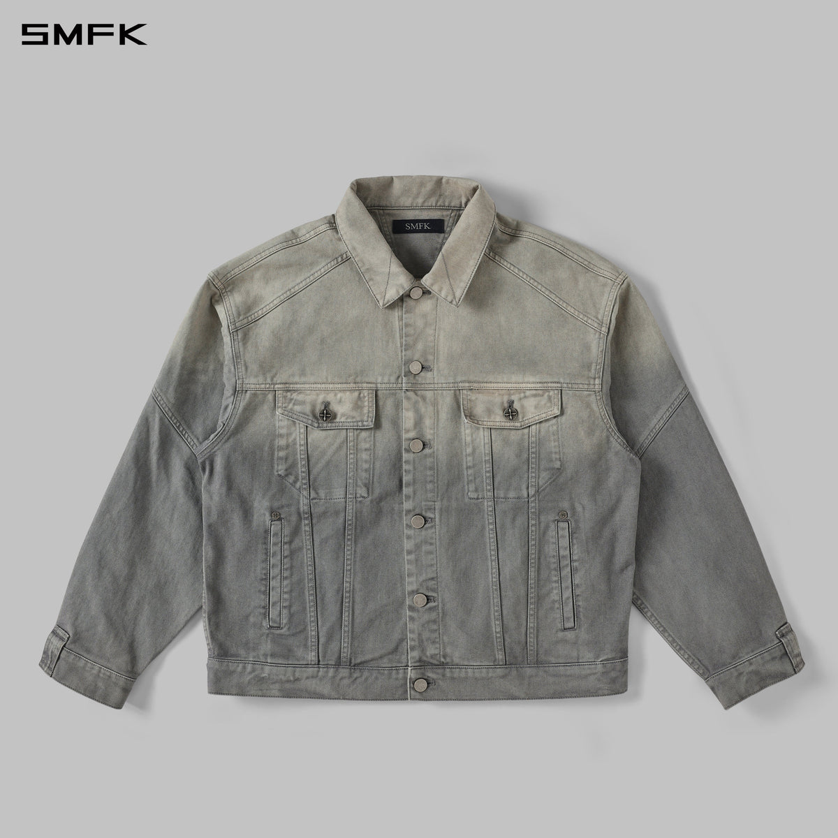VINTAGE STORM FADE LOOSE DENIM JACKET/FADE DENIM/U FADE CLOUD GREY