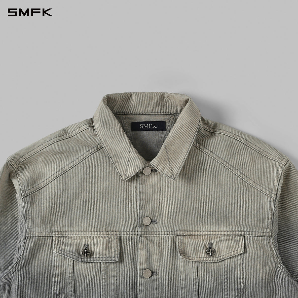 VINTAGE STORM FADE LOOSE DENIM JACKET/FADE DENIM/U FADE CLOUD GREY