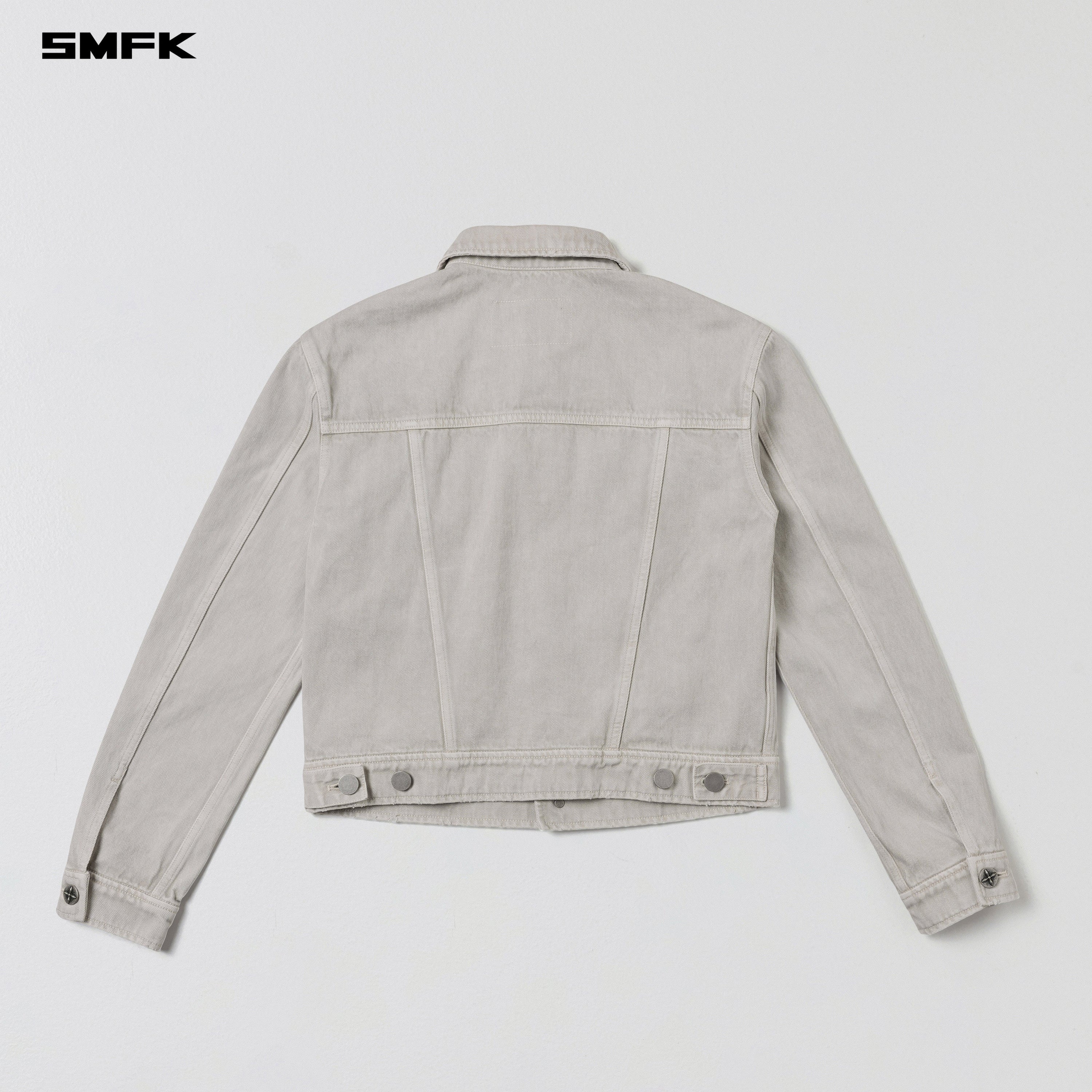 VINTAGE VANISH SLIM DENIM JACKET/GARMENT DYE VANISH WHITE