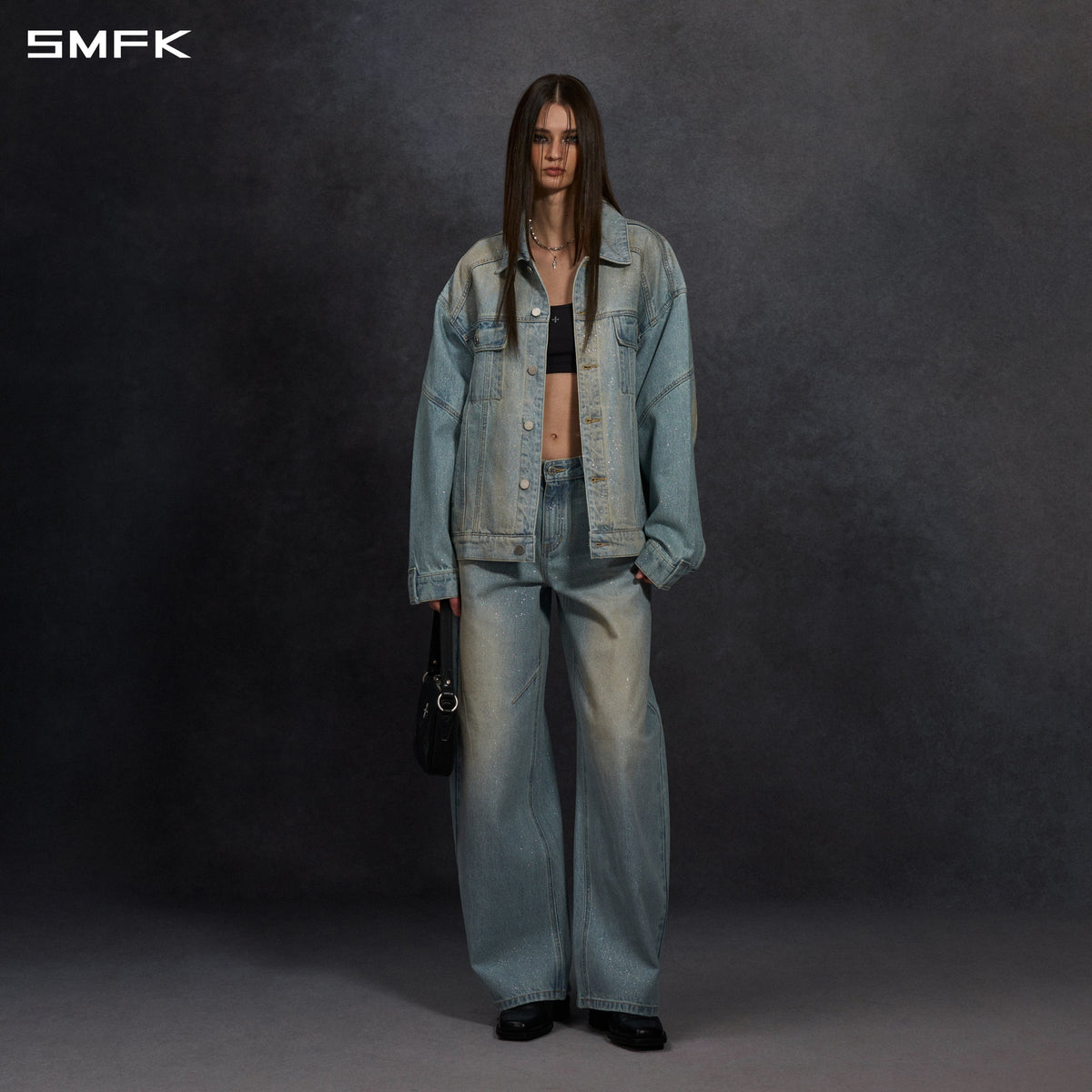 MIRAGE SIREN VINTAGE MASSIVE CARGO JACKET/STARRY DENIM/U STARRY BLUE