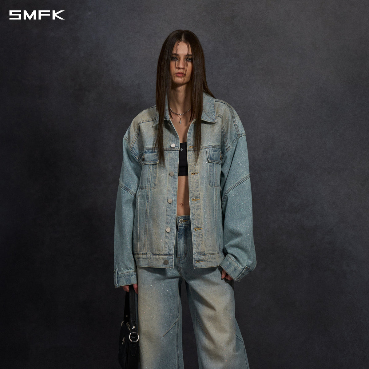 MIRAGE SIREN VINTAGE MASSIVE CARGO JACKET/STARRY DENIM/U STARRY BLUE