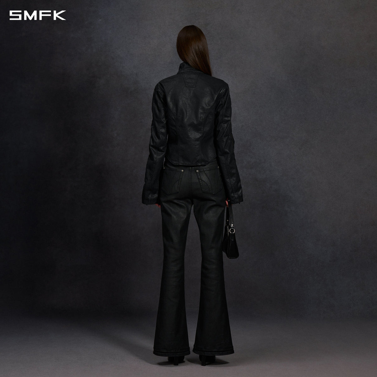 MYTH AEOLUS SYMMETRY CUT WAX CARGO JACKET /WAX COTTON WAX BLACK