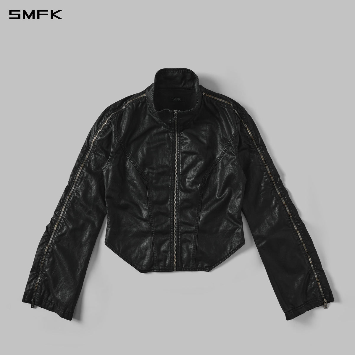 MYTH AEOLUS SYMMETRY CUT WAX CARGO JACKET /WAX COTTON WAX BLACK