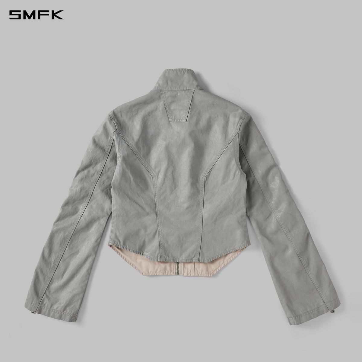 MYTH AEOLUS SYMMETRY CUT WAX CARGO JACKET /WAX COTTON WAX GREY