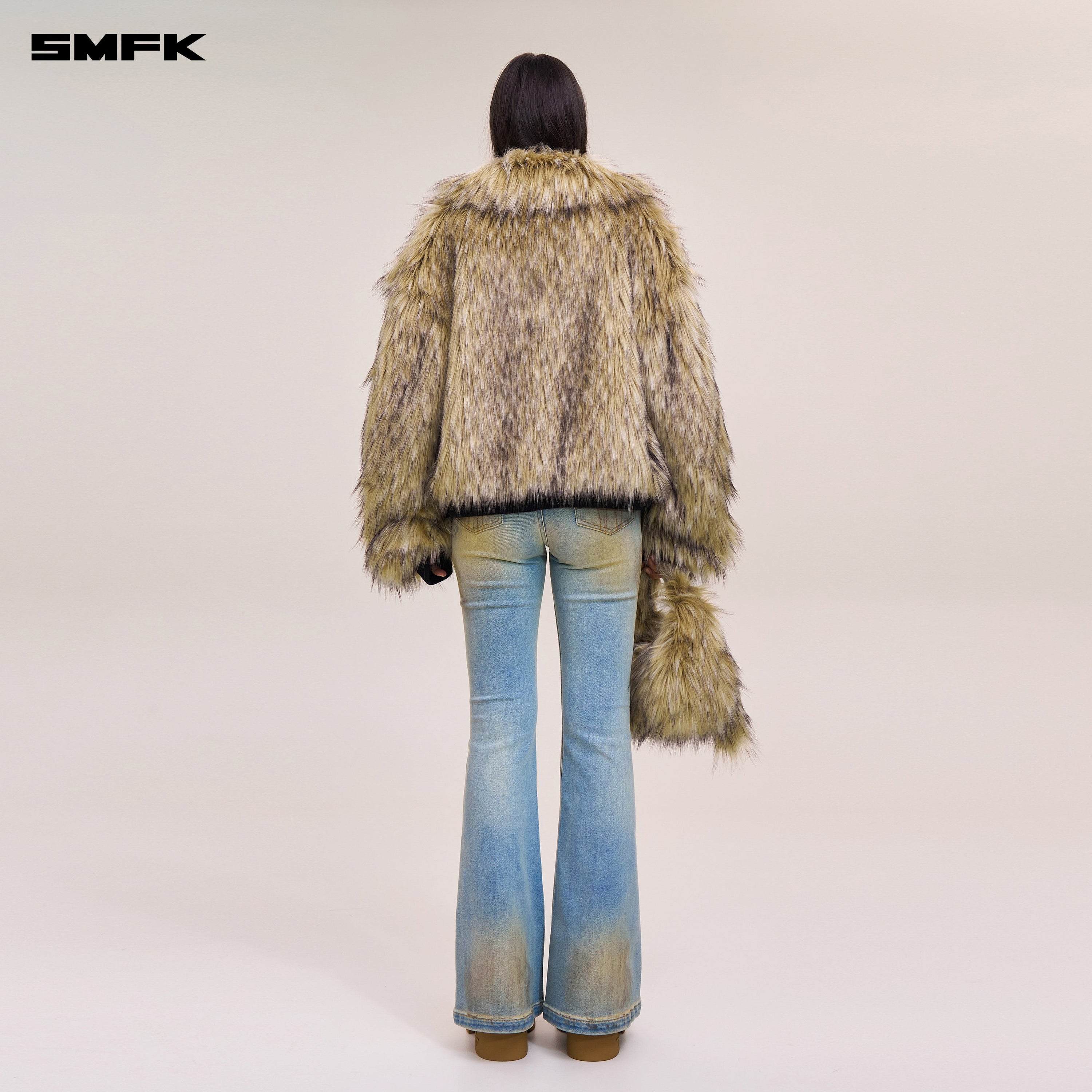 COMPASS MODE WASTELAND ARENA FURRY JACKET WOLF BROWN