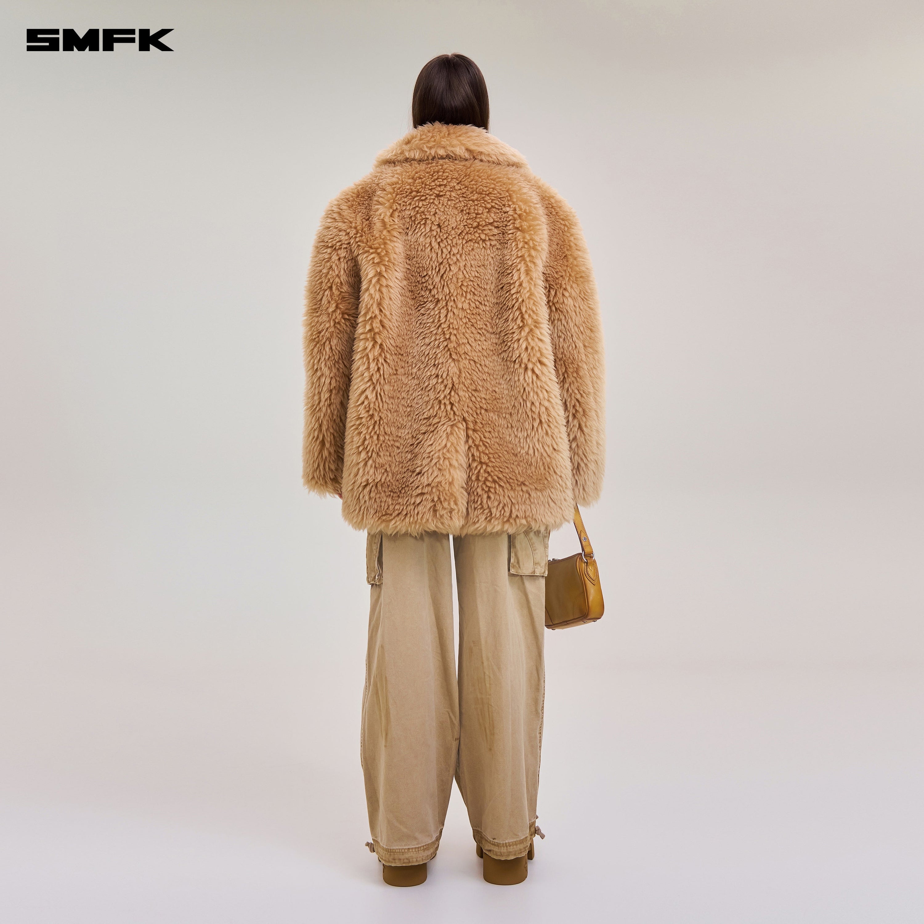 COMPASS MODE RAW WOOL LOOSE SUIT GRASSLAND BROWN