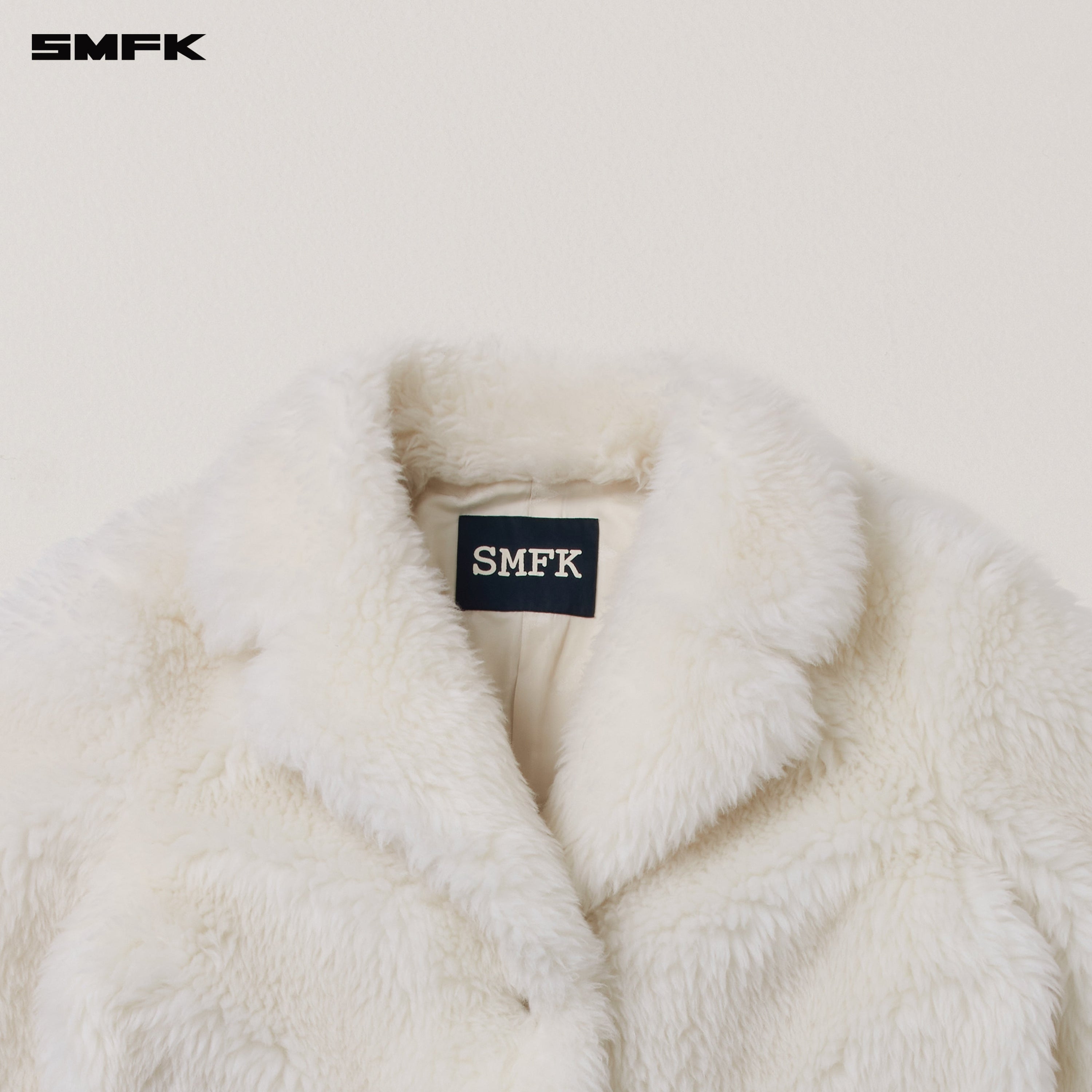 COMPASS MODE RAW WOOL LOOSE SUIT WOOL WHITE