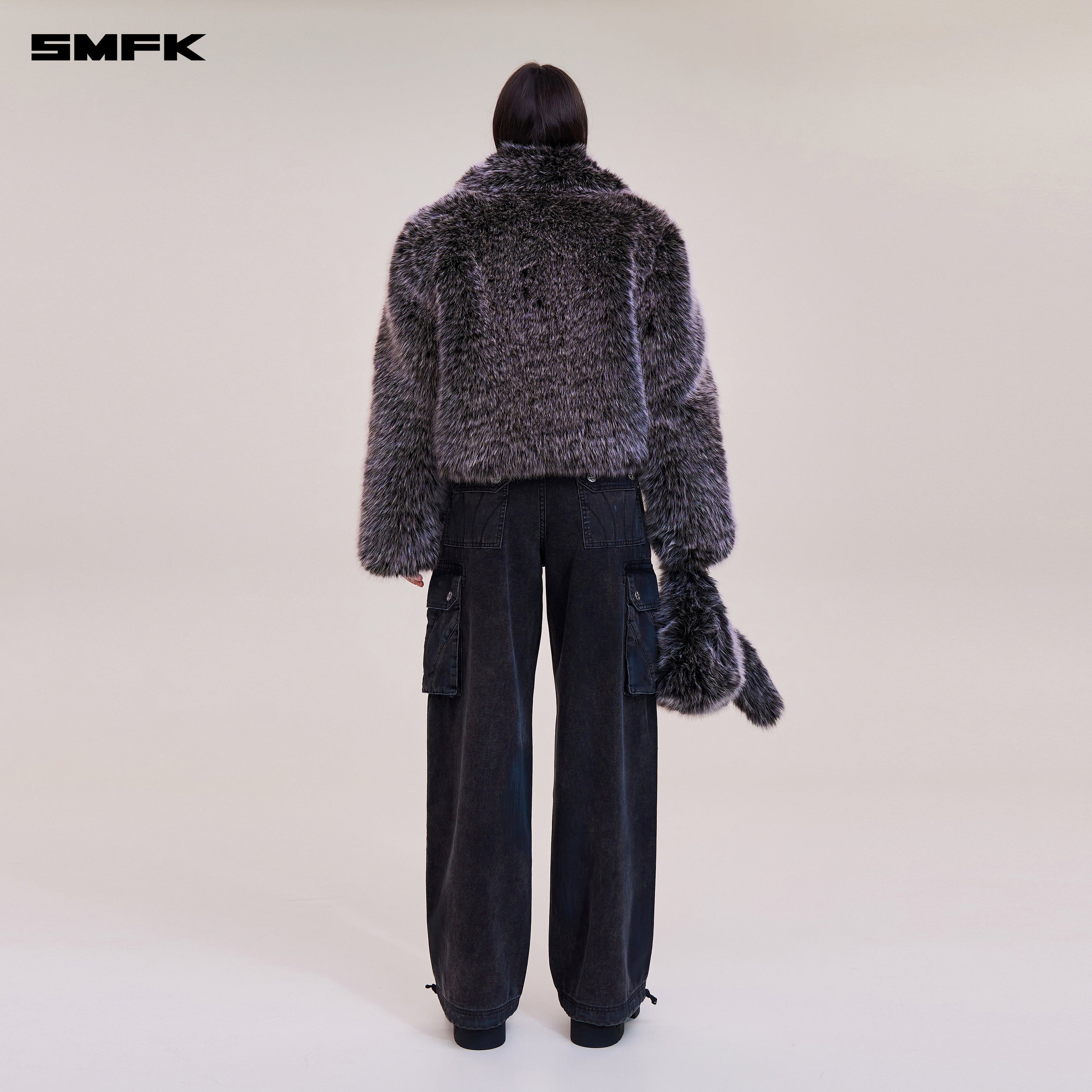 COMPASS MODE WASTELAND FURRY HUNTING COAT/SHORT SILVER FOX