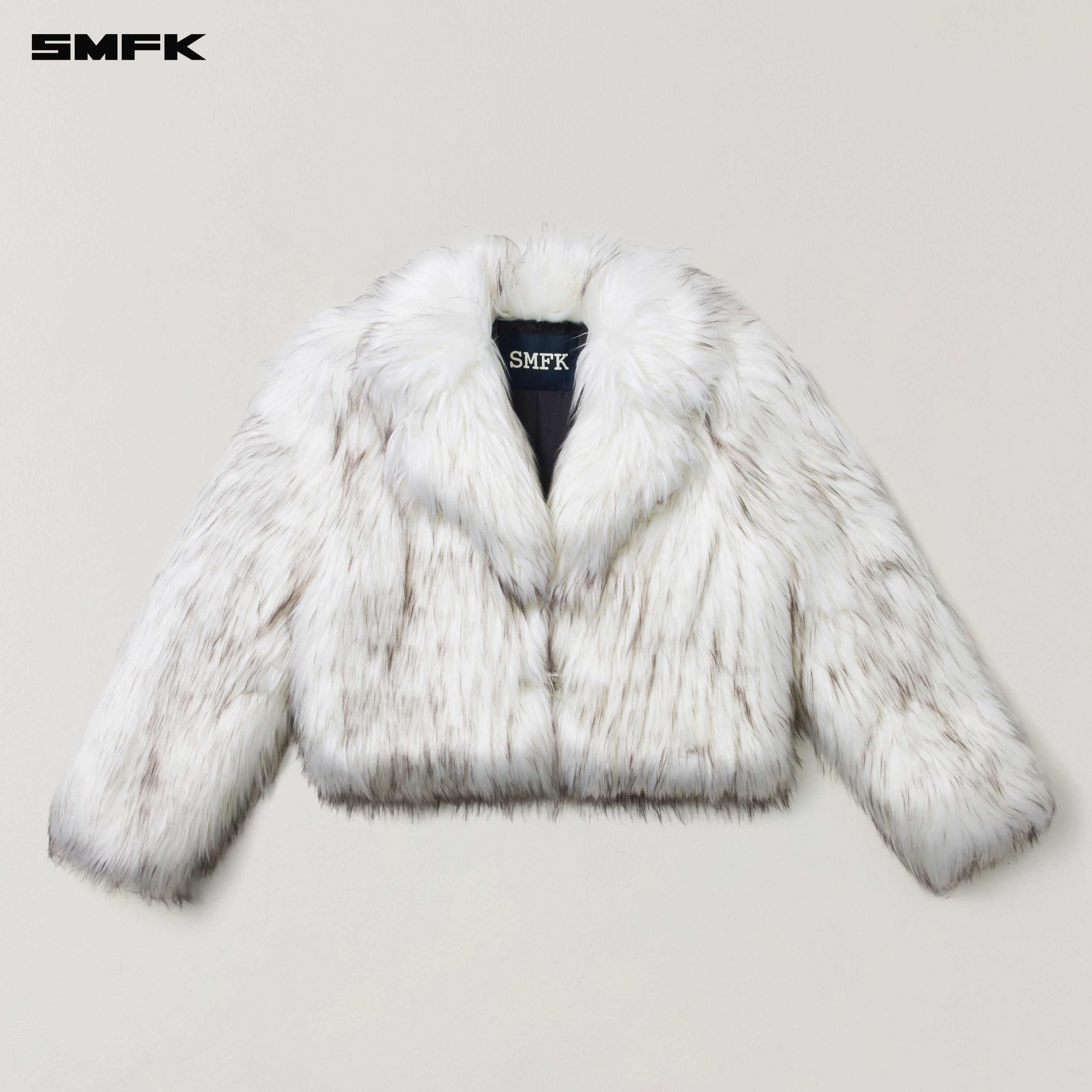 COMPASS MODE WASTELAND FURRY HUNTING COAT/SHORT ARCTIC FOX WHITE