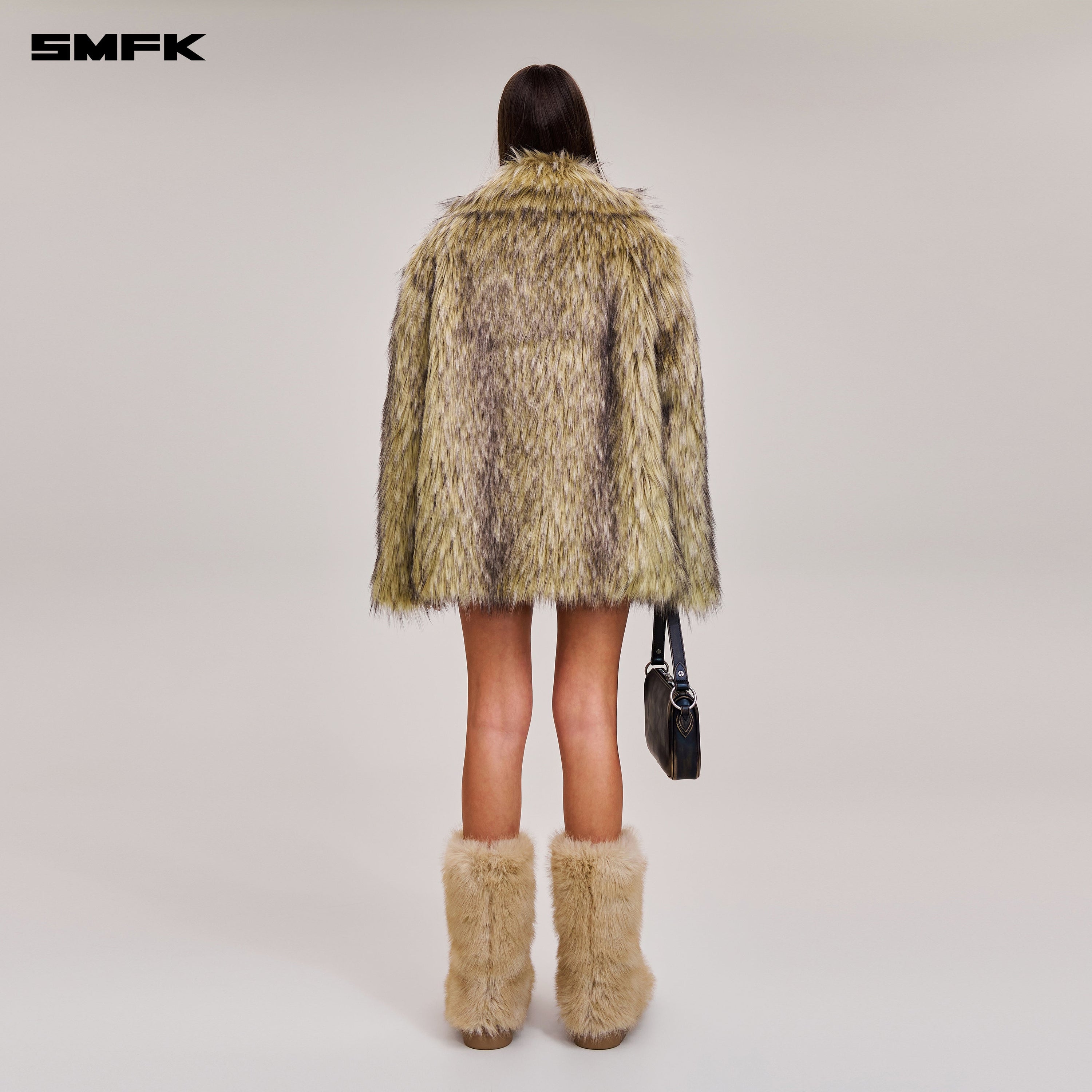 COMPASS MODE WASTELAND FURRY HUNTING COAT WOLF BROWN