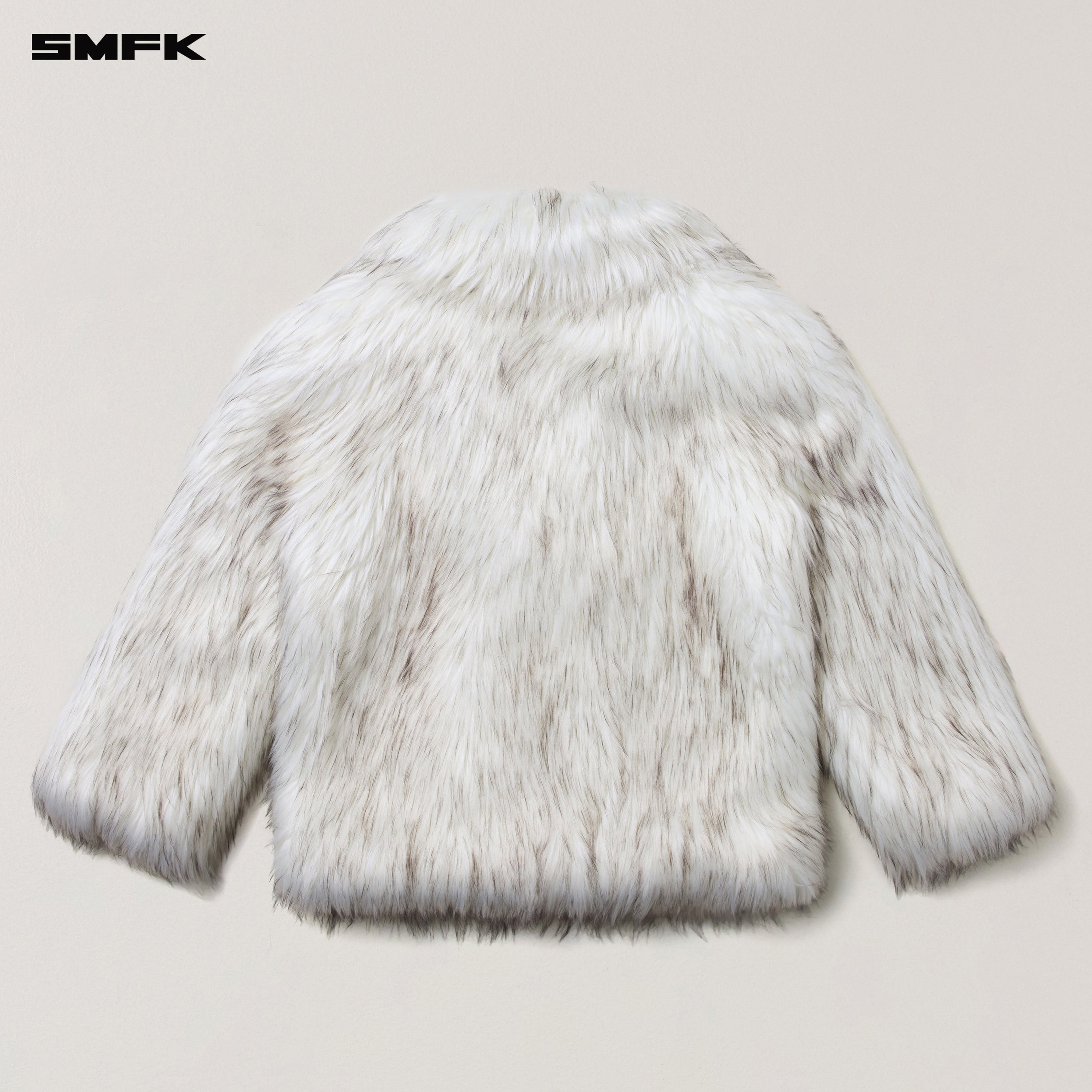 COMPASS MODE WASTELAND FURRY HUNTING COAT ARCTIC FOX WHITE