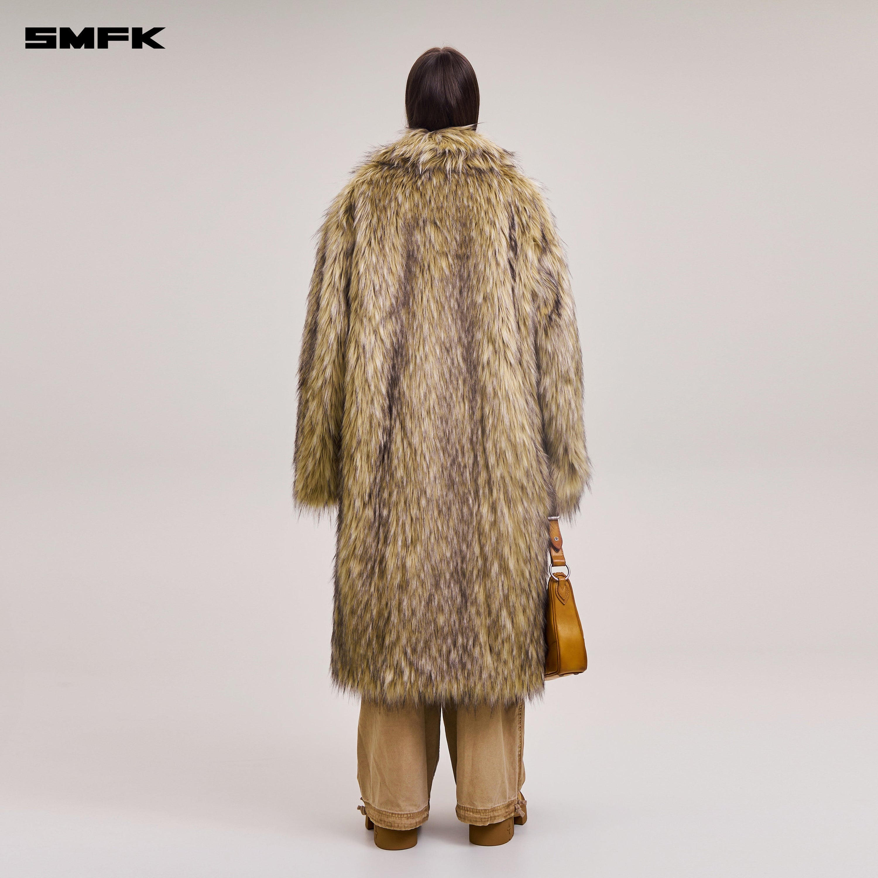 COMPASS MODE WASTELAND FURRY HUNTING OVERCOAT WOLF BROWN