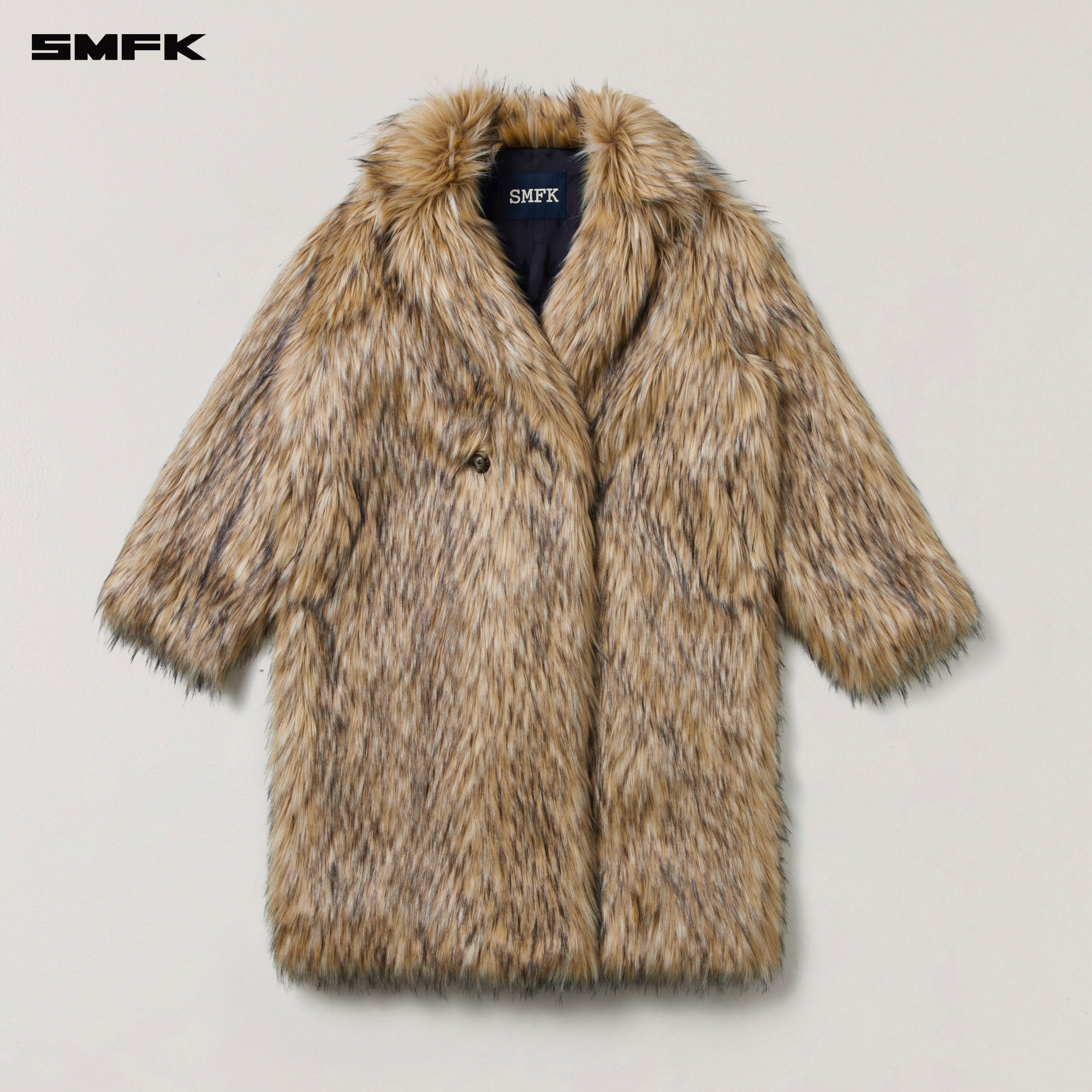 COMPASS MODE WASTELAND FURRY HUNTING OVERCOAT WOLF BROWN