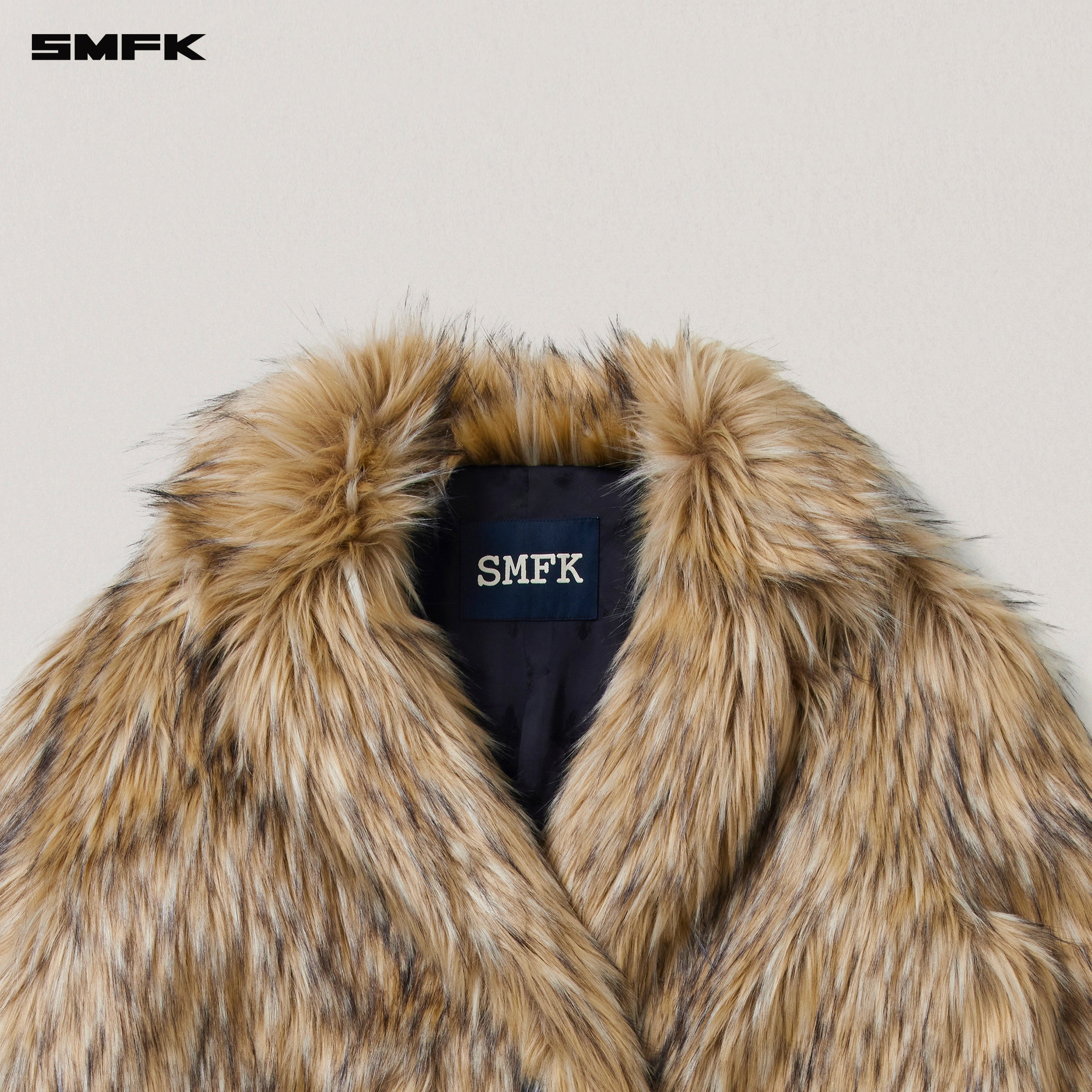 COMPASS MODE WASTELAND FURRY HUNTING OVERCOAT WOLF BROWN