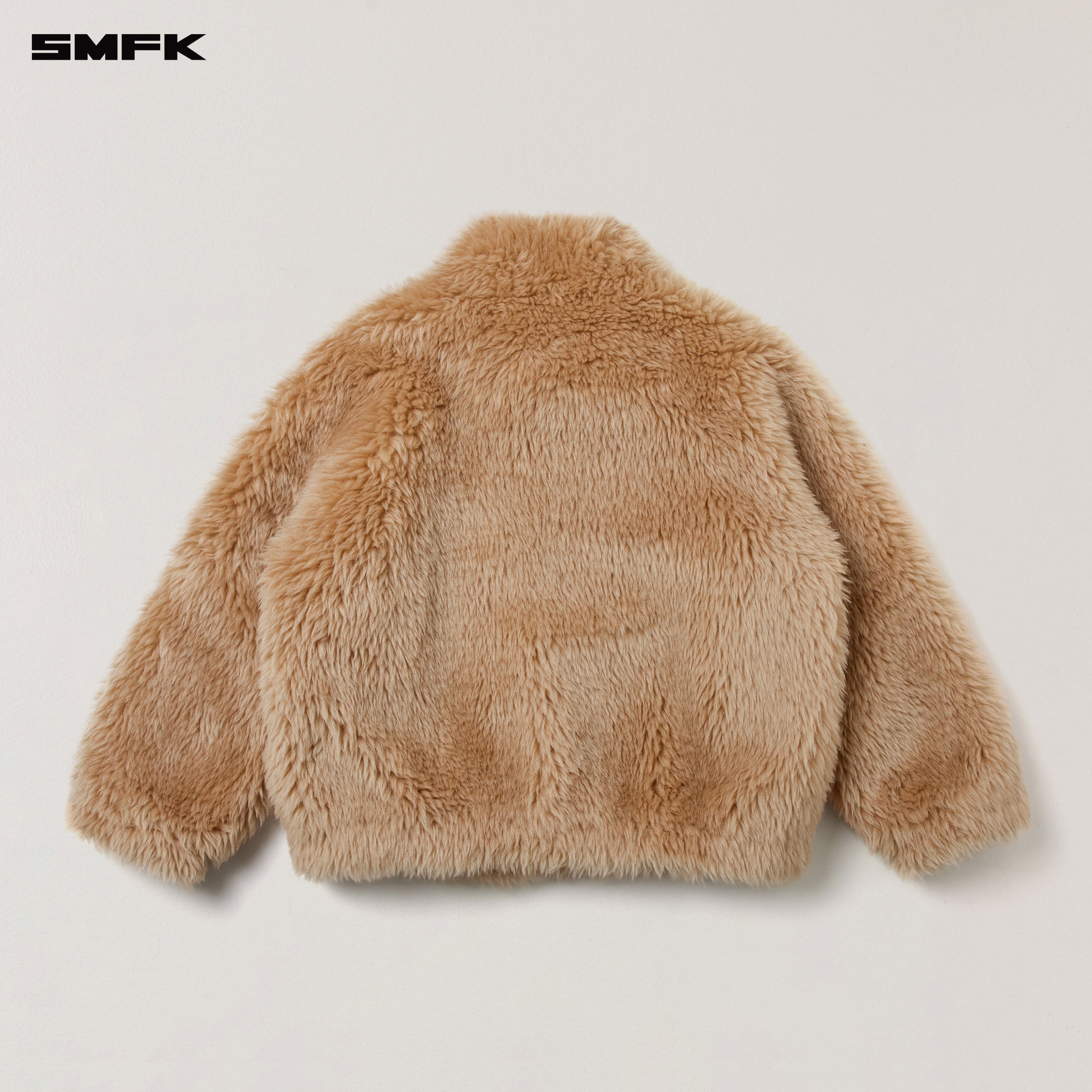 COMPASS MODE ROVE RAW WOOL LOOSE JACKET GRASSLAND BROWN