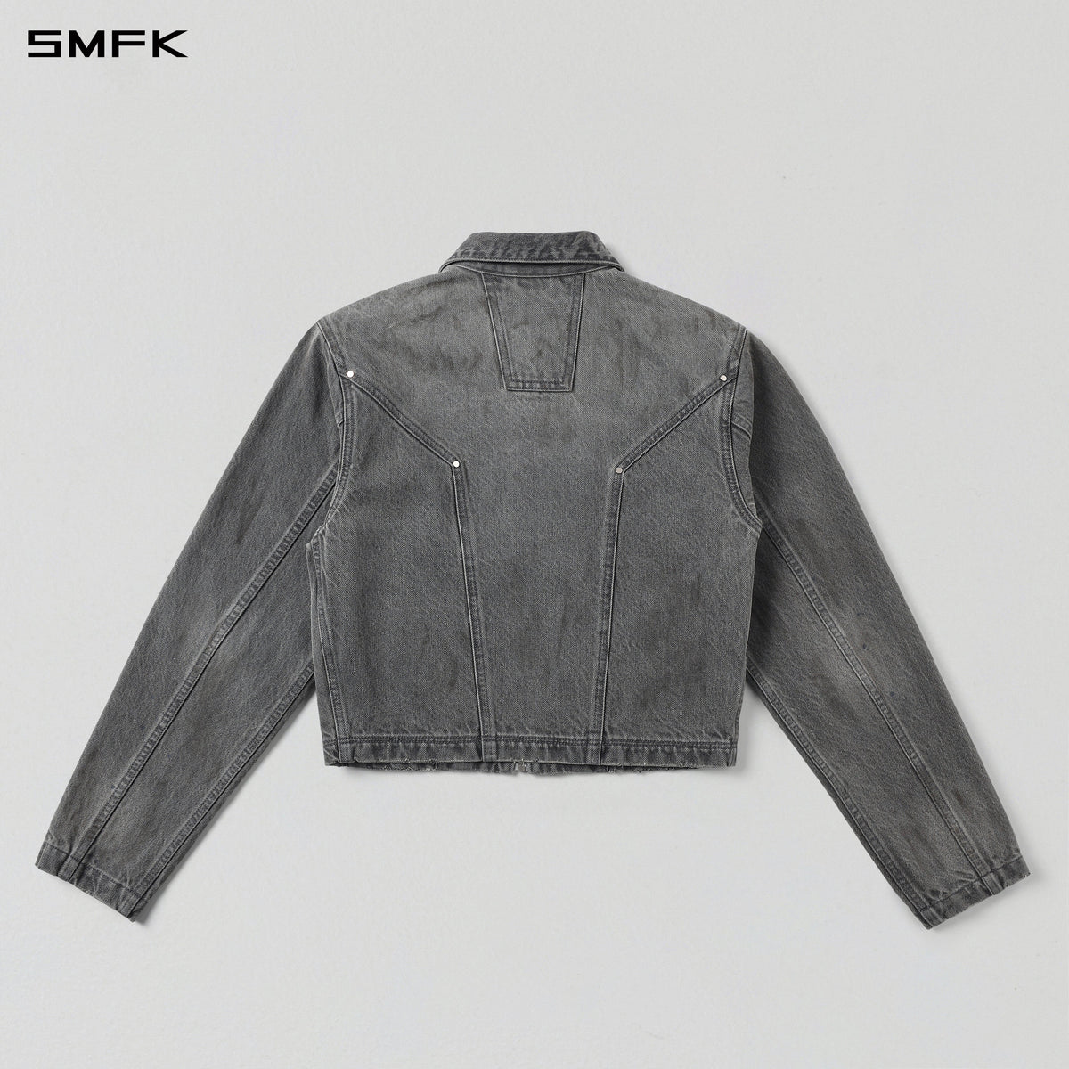 PERMANENT MODE SAMPLE DENIM JACKET/DENIM COTTON/W STORM GREY