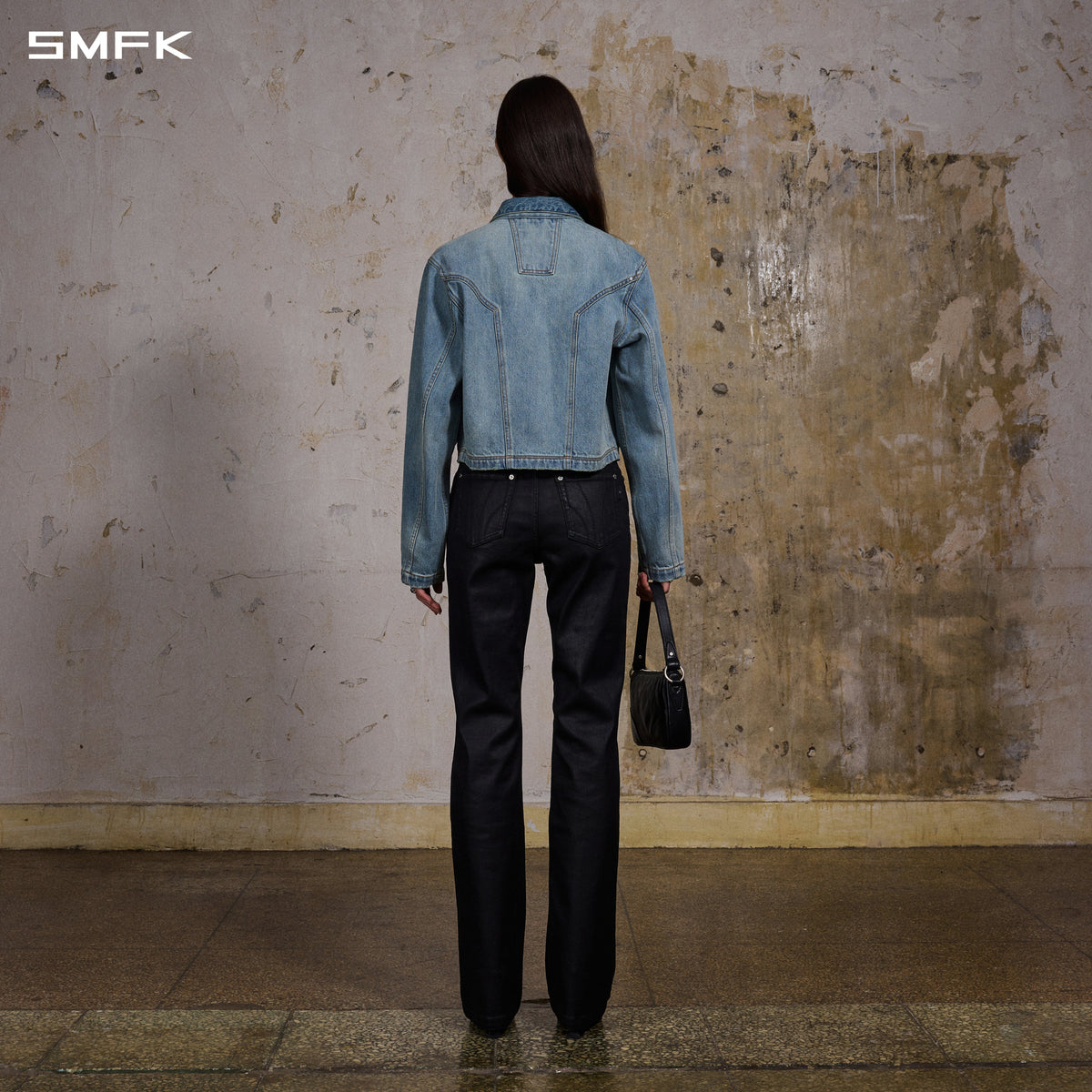 PERMANENT MODE SAMPLE DENIM JACKET/DENIM COTTON/W SKY BLUE