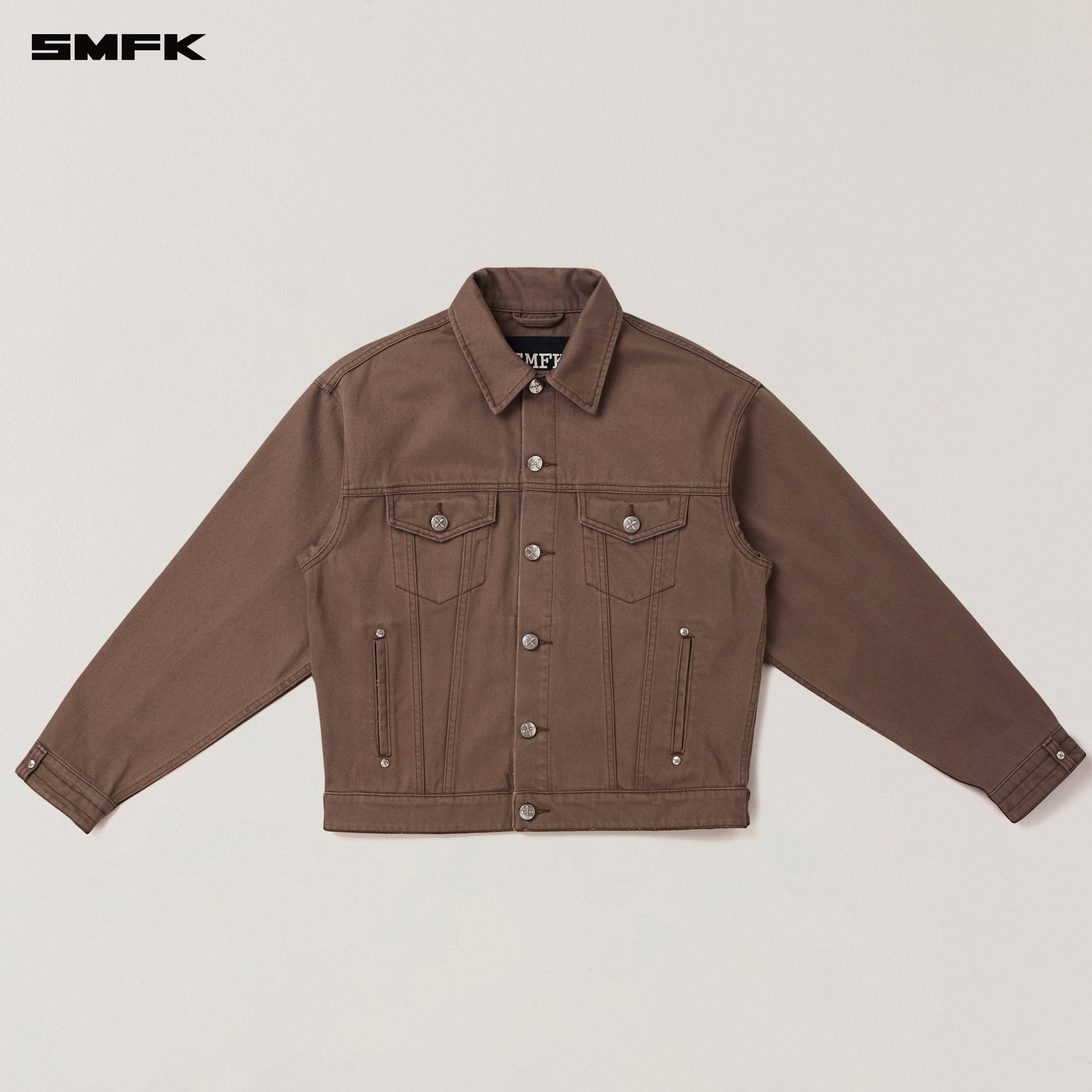 COMPASS MODE DENIM JACKET WILD HORSE BROWN