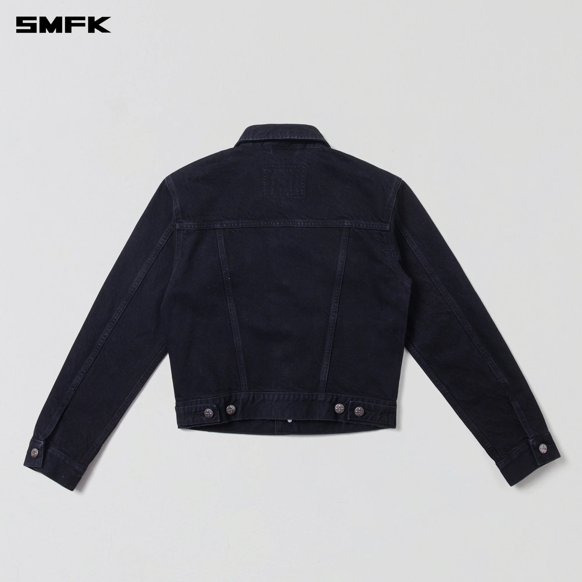 COMPASS PERMANENT SLIM DENIM JACKET WILD BLACK