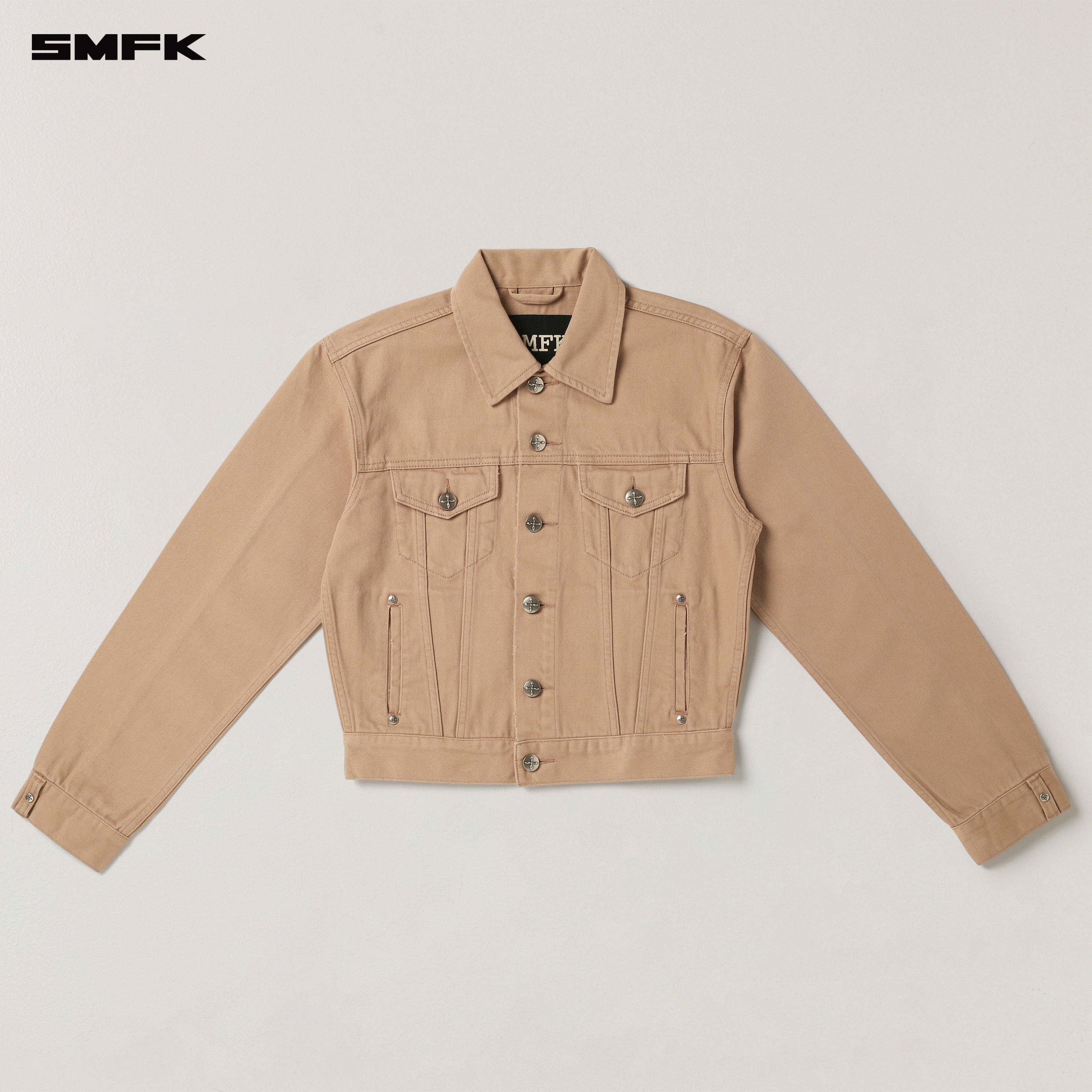 COMPASS PERMANENT SLIM DENIM JACKET SAND