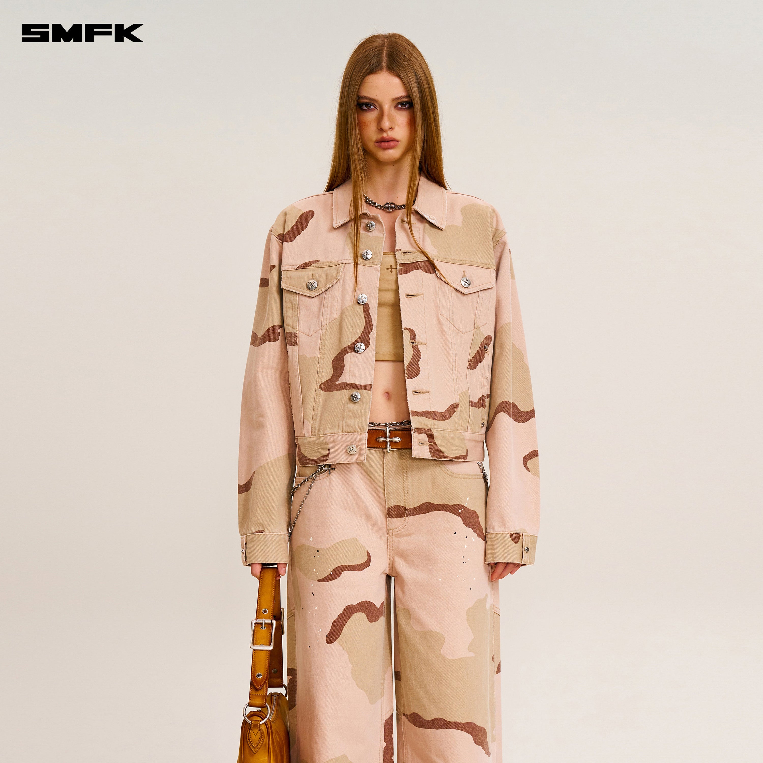 COMPASS PERMANENT SLIM DENIM JACKET DESERT CAMOUFLAGE