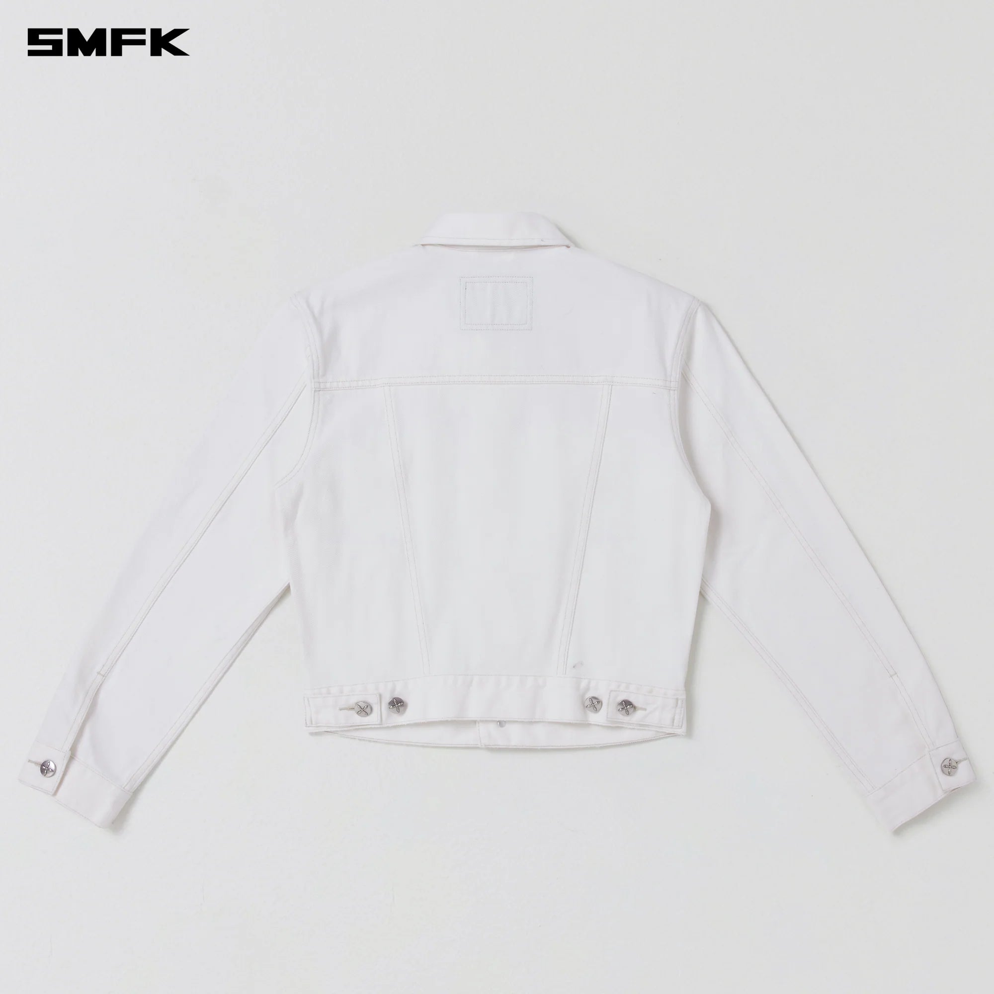 COMPASS PERMANENT SLIM DENIM JACKET SNOW MOUNTAIN WHITE