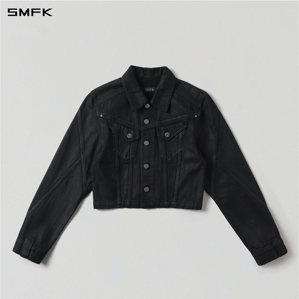 MIRAGE SHORT DENIM JACKET/COTTON INK BLACK