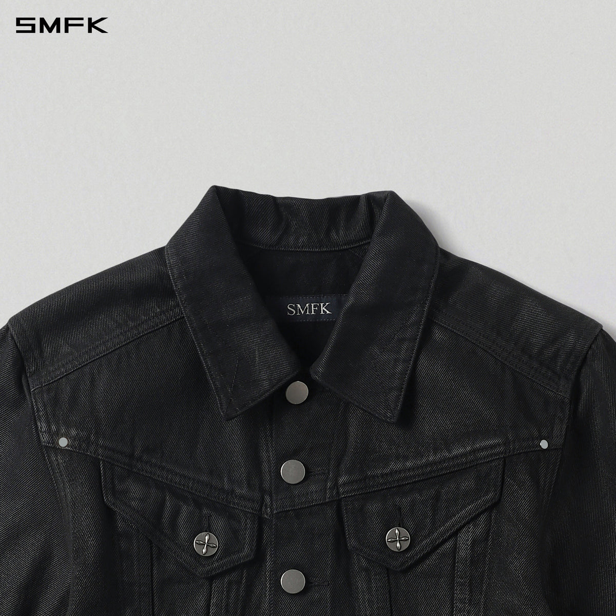 MIRAGE SHORT DENIM JACKET/COTTON INK BLACK
