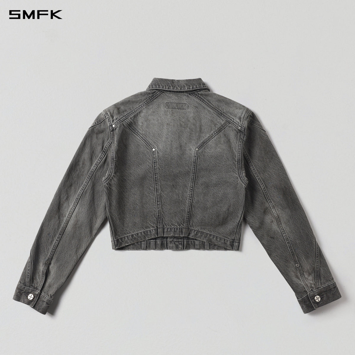 MIRAGE SHORT DENIM JACKET/COTTON STORM GREY