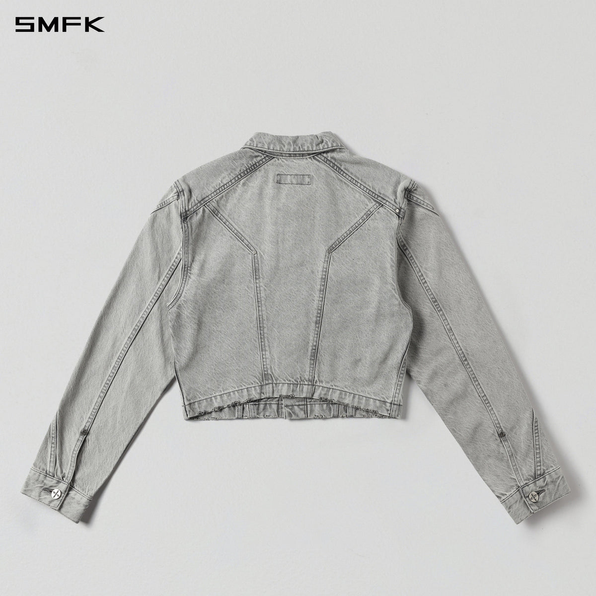 MIRAGE SHORT DENIM JACKET/COTTON GLACIER GREY