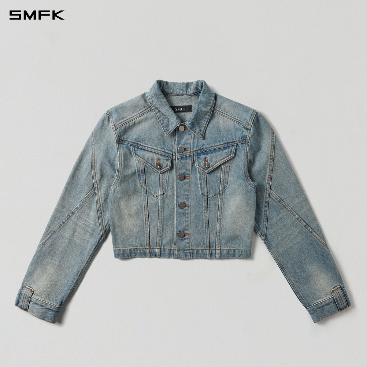 MIRAGE SHORT DENIM JACKET/COTTON SKY BLUE