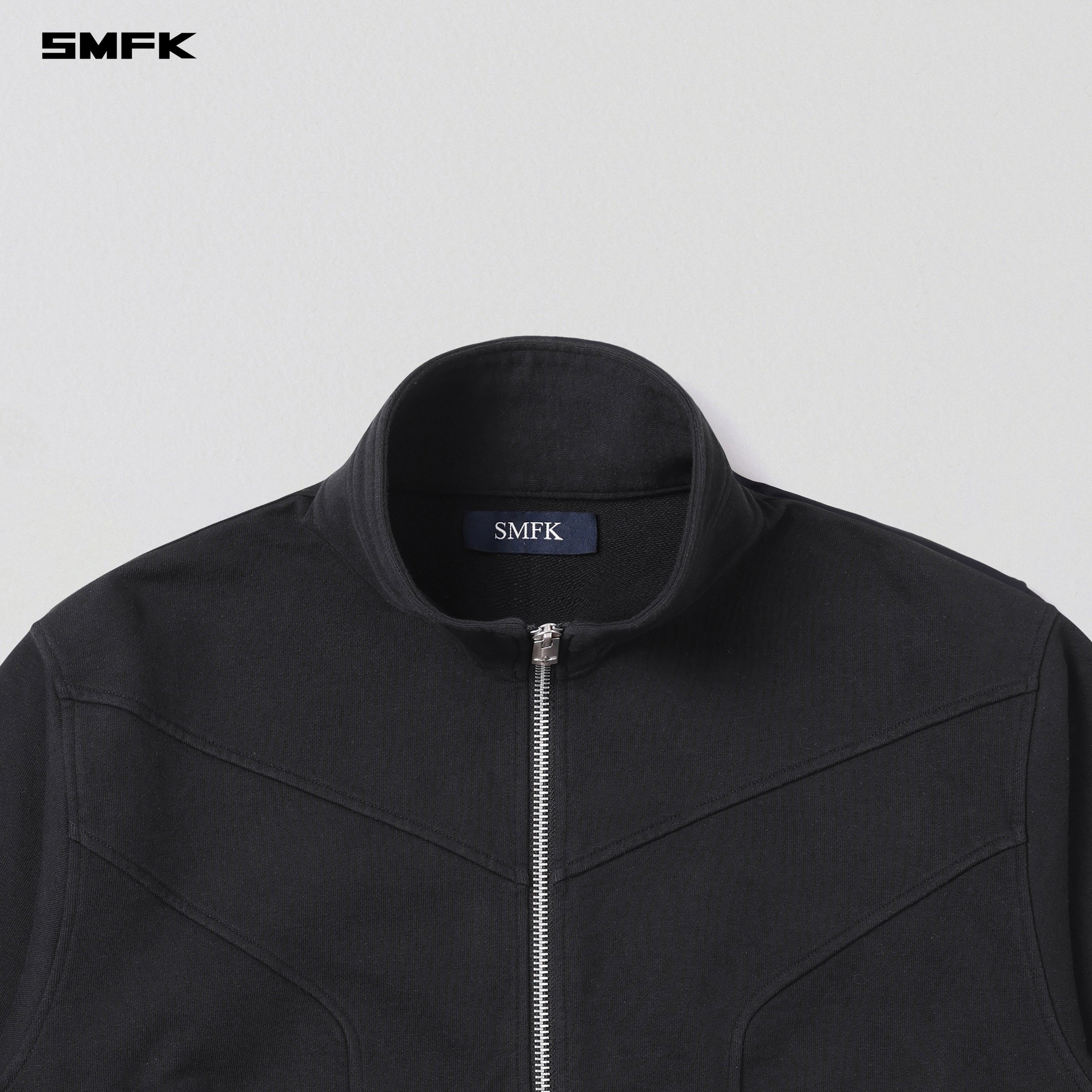 MYTH PSYCHIC LOOSE JACKET/COTTON WOOL WILD BLACK
