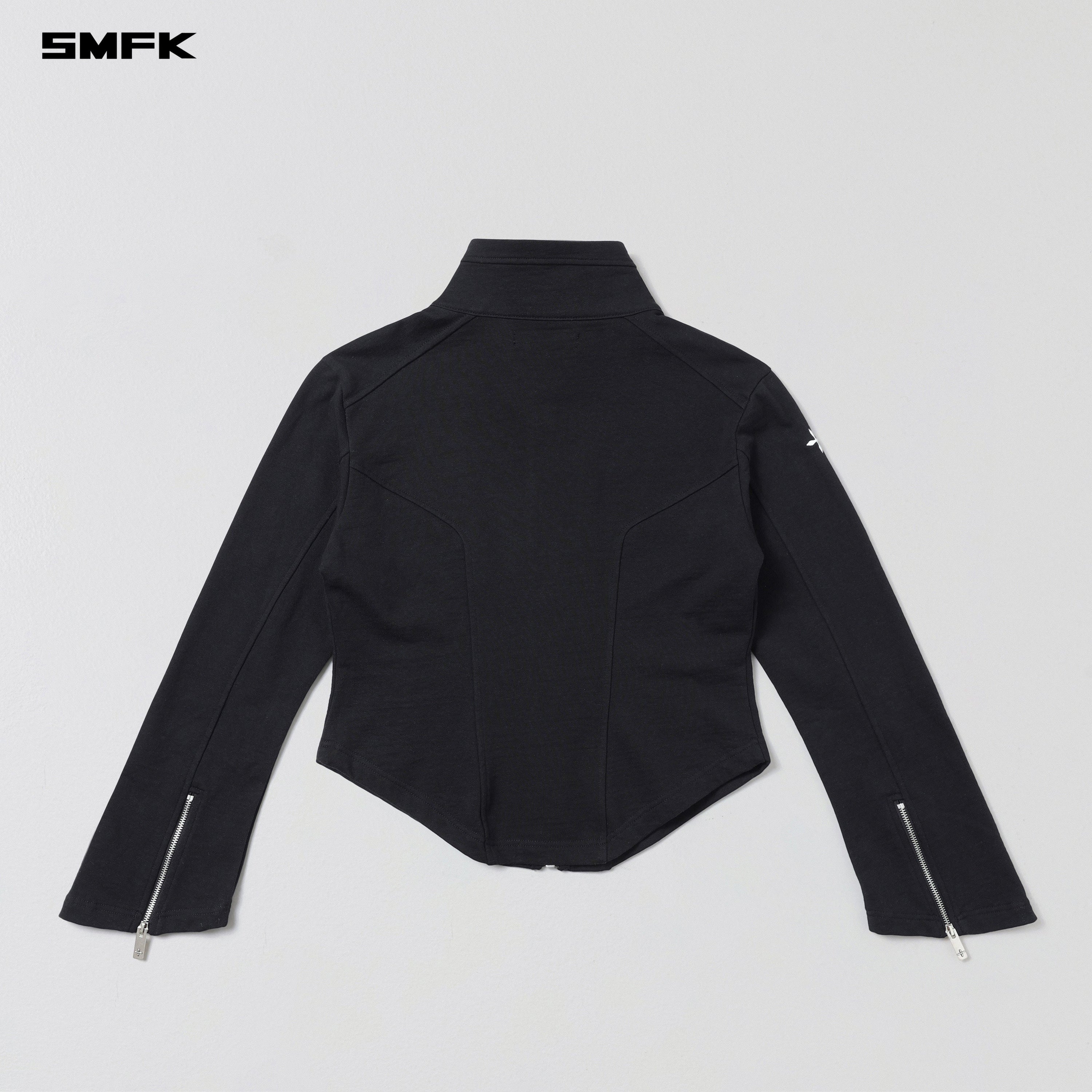 MYTH SLIENT JACKET /COTTON WOOL SILK WILD BLACK