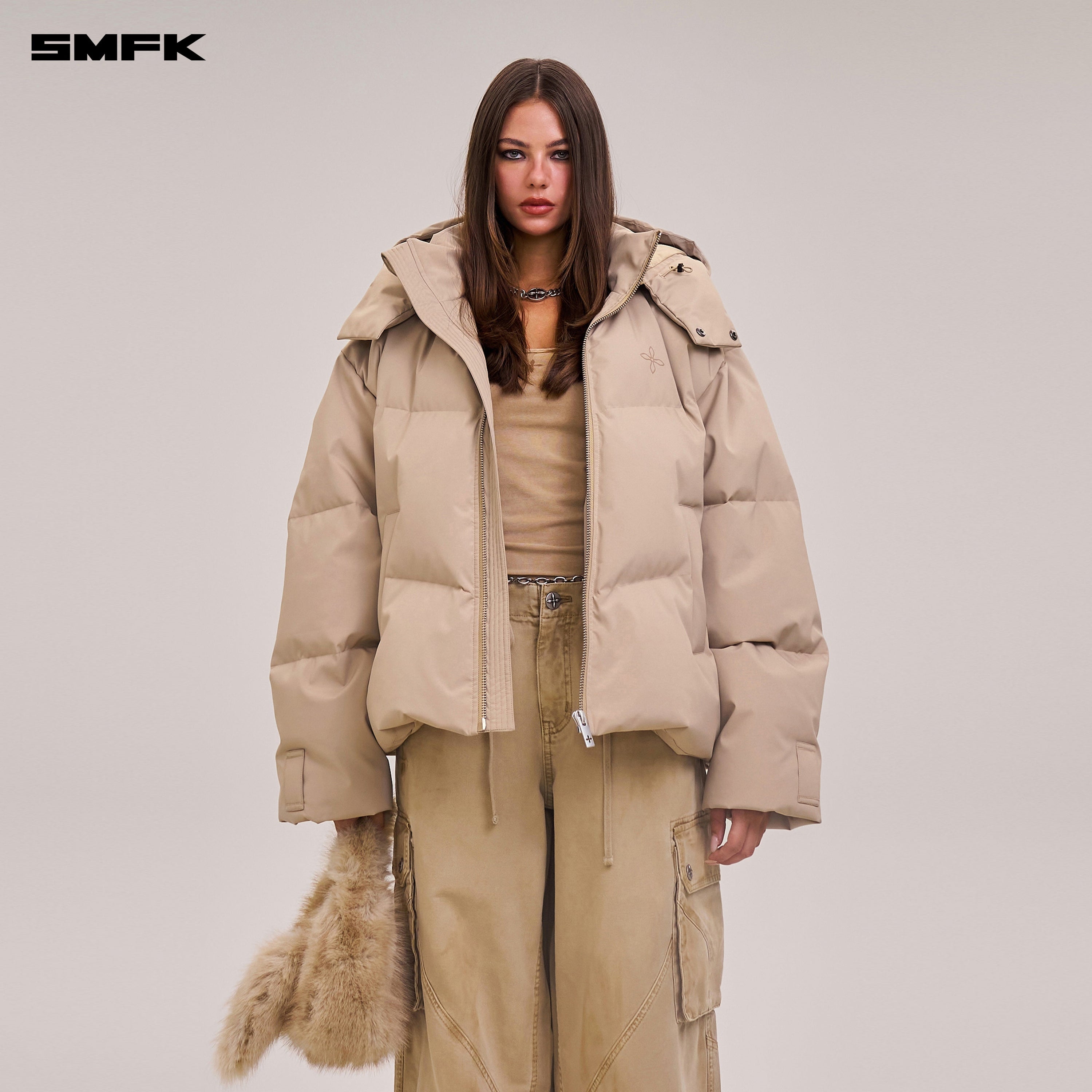 COMPASS MODE WASTELAND  HUNTING DOWN JACKET/LOOSE FADE SAND