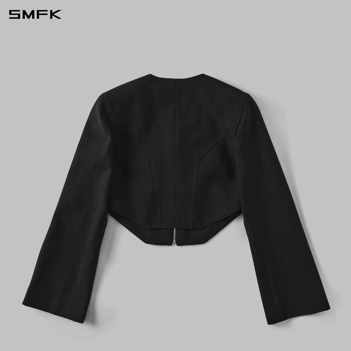 MIRAGE PRISM SHORT SEER JACKET/WOOL+POLYESTER MIDNIGHT BLACK