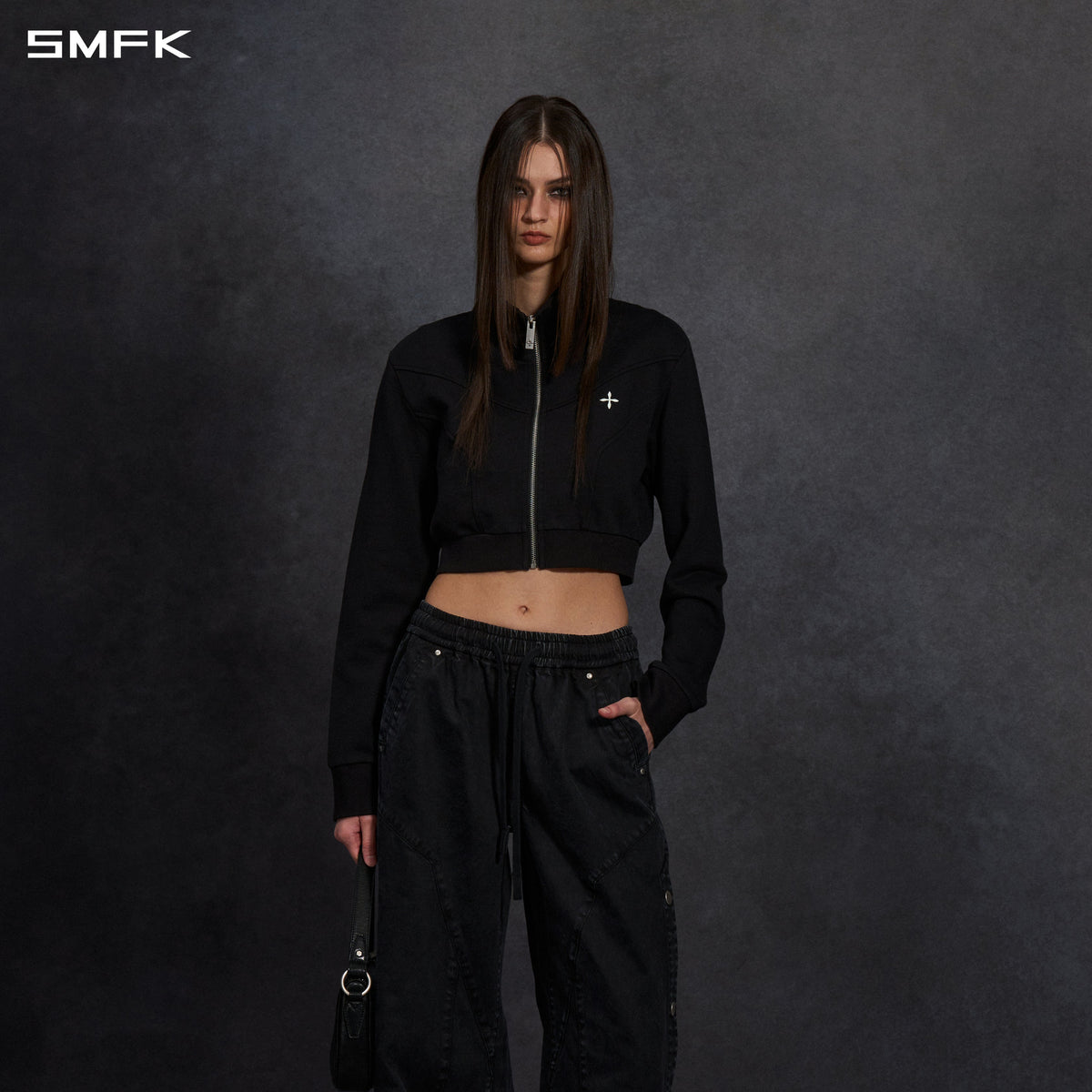 PERMANENT MODE SHORT SPORTS JACKET/COTTON WILD BLACK