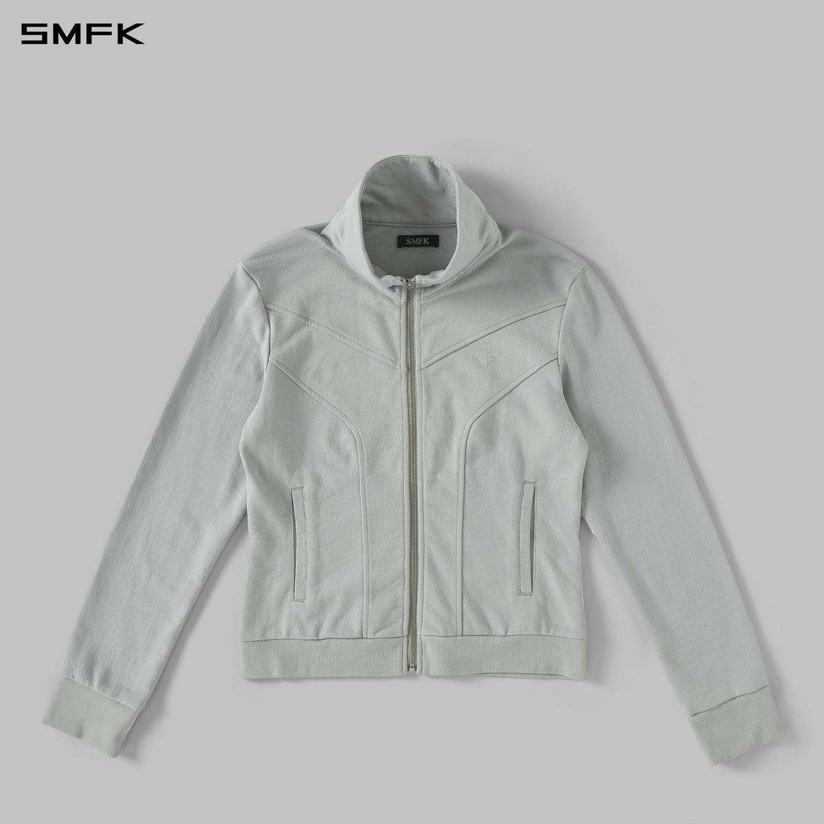 PERMANENT MODE SLIM SPORTS JACKET/COTTON GLACIER GREY