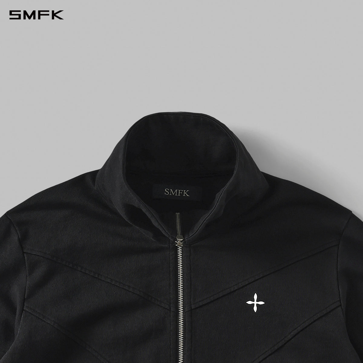 PERMANENT MODE LOOSE SPORTS JACKET- UNISEX/COTTON WILD BLACK