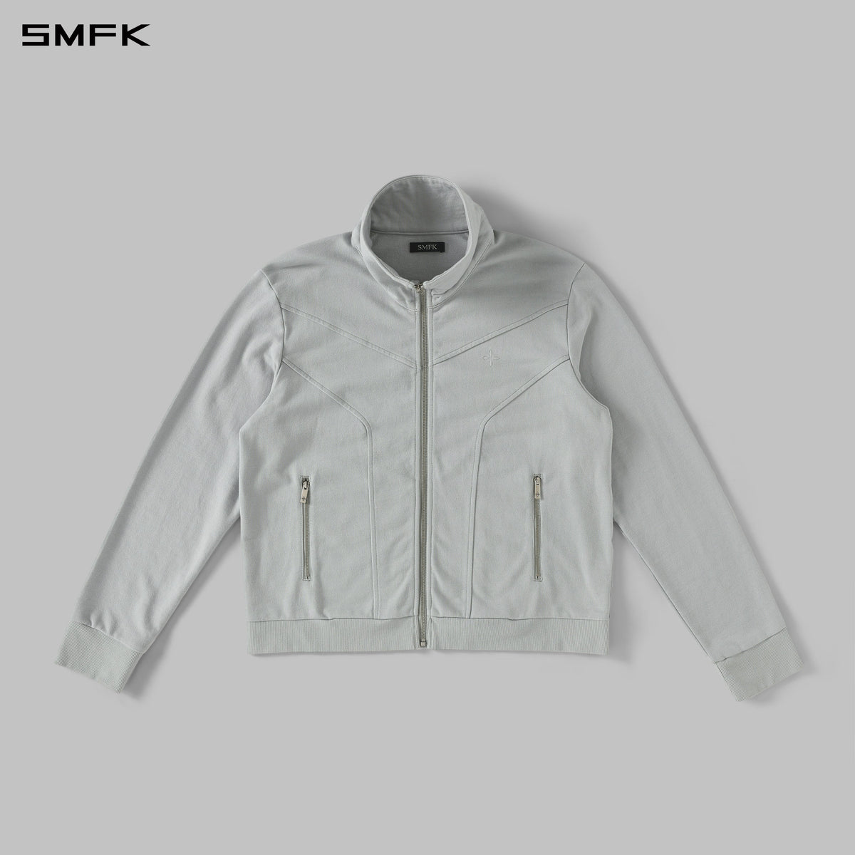 PERMANENT MODE LOOSE SPORTS JACKET/COTTON/U GLACIER GREY