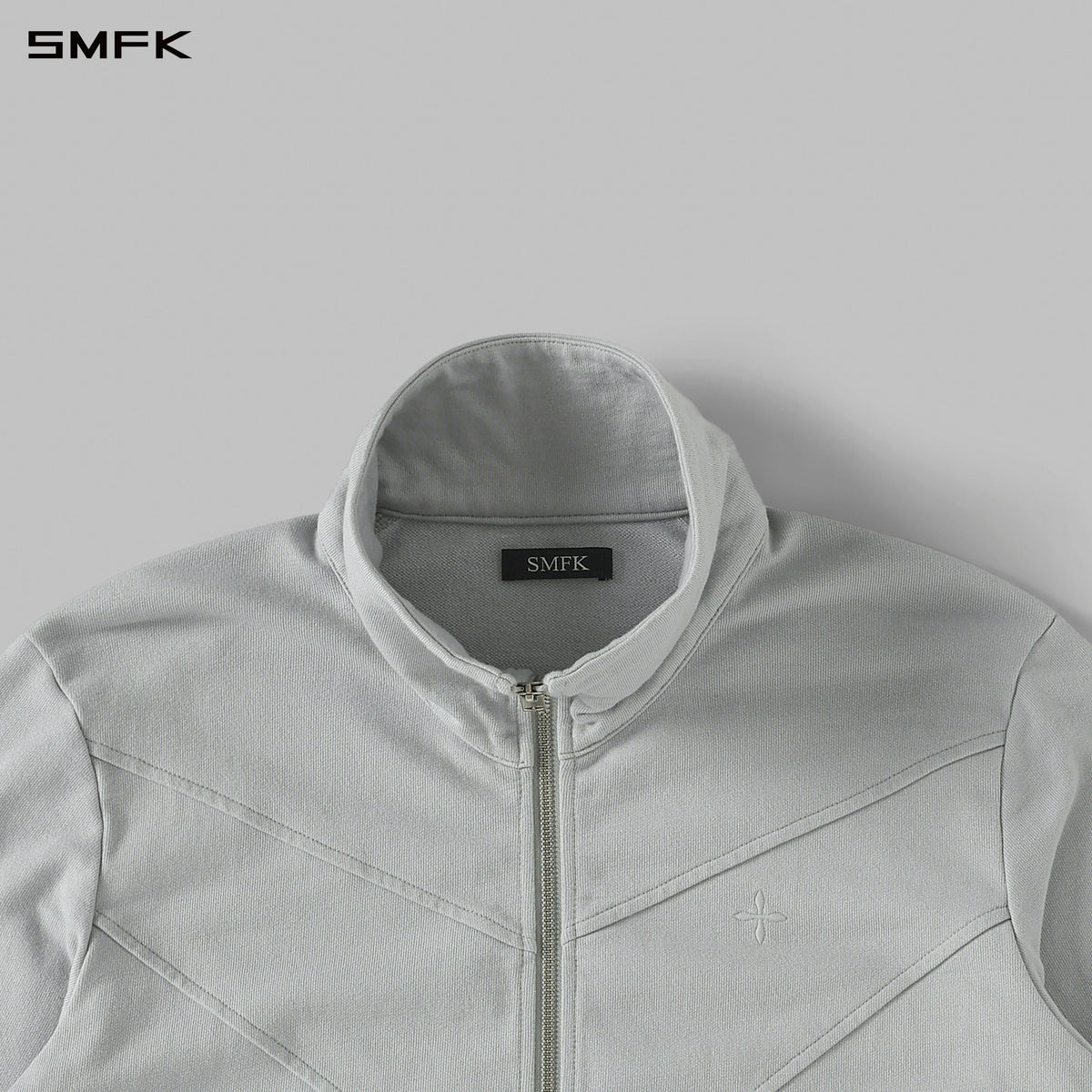 PERMANENT MODE LOOSE SPORTS JACKET/COTTON/U GLACIER GREY