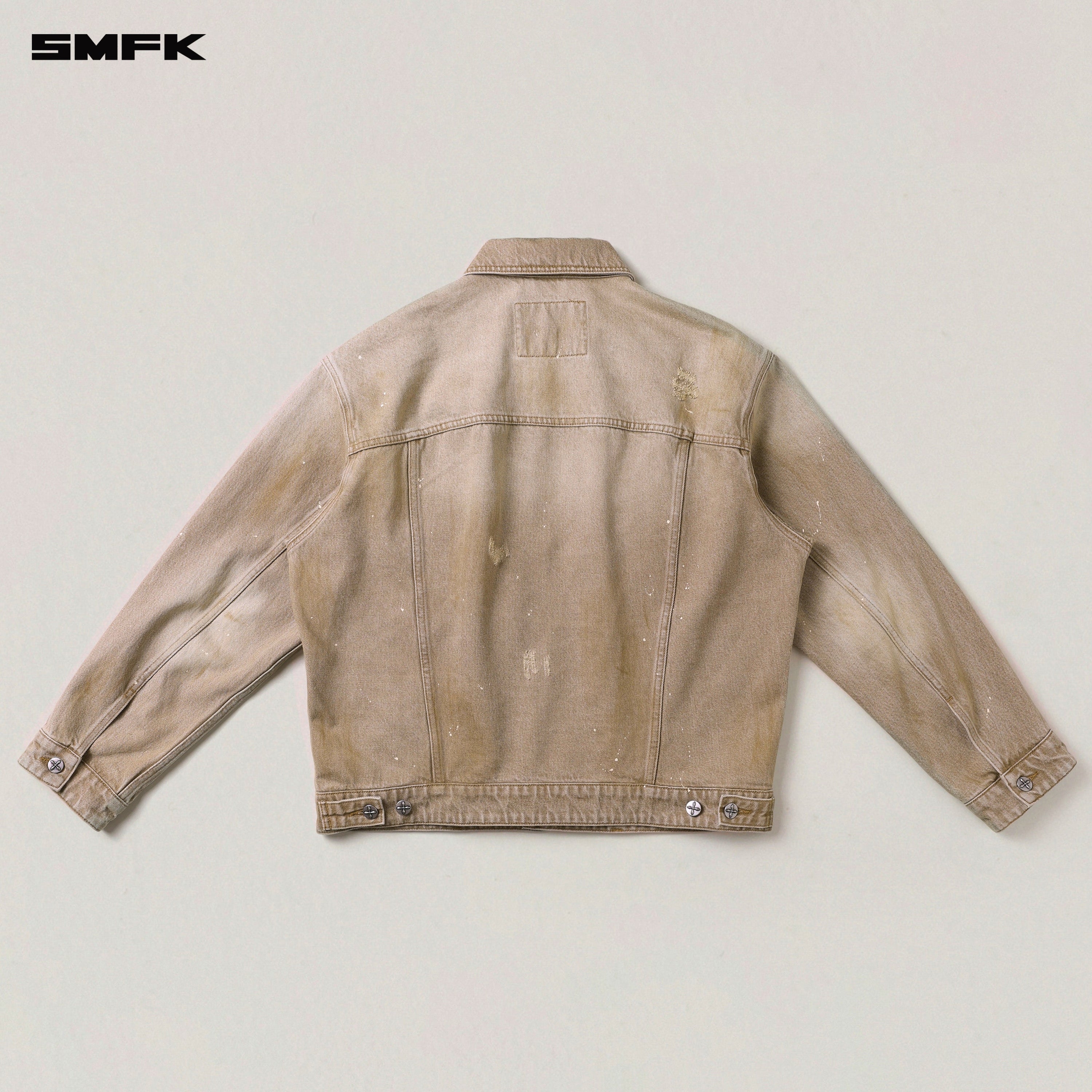 RAGE WILD HUGE DENIM JACKET（HANDCRAFTED）WILD COWBOY BROWN