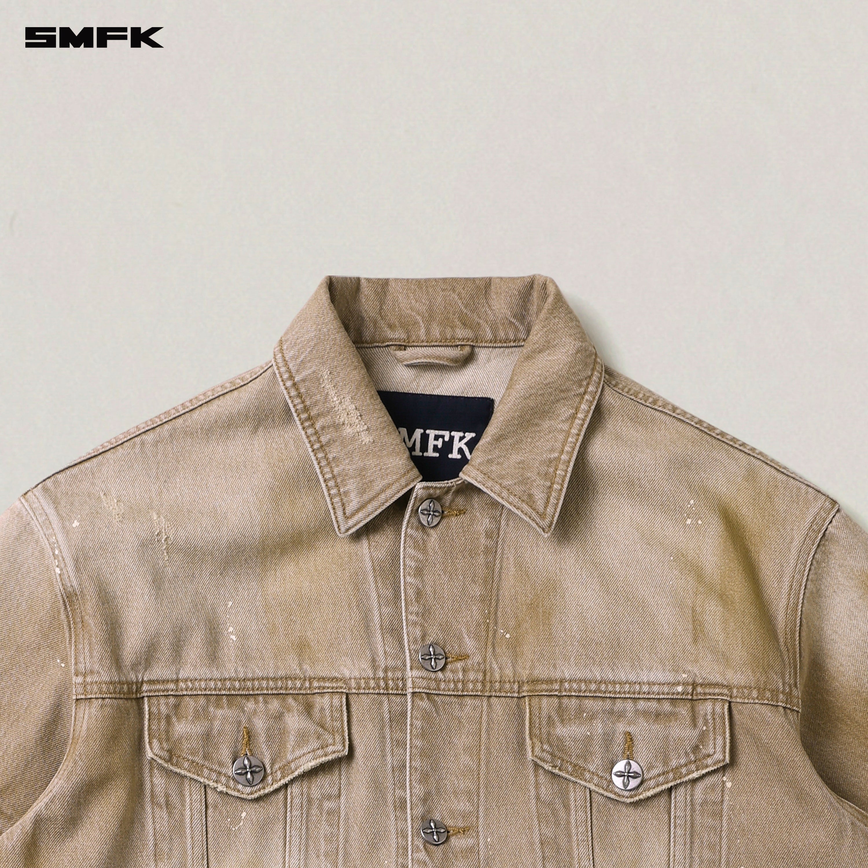 RAGE WILD HUGE DENIM JACKET（HANDCRAFTED）WILD COWBOY BROWN