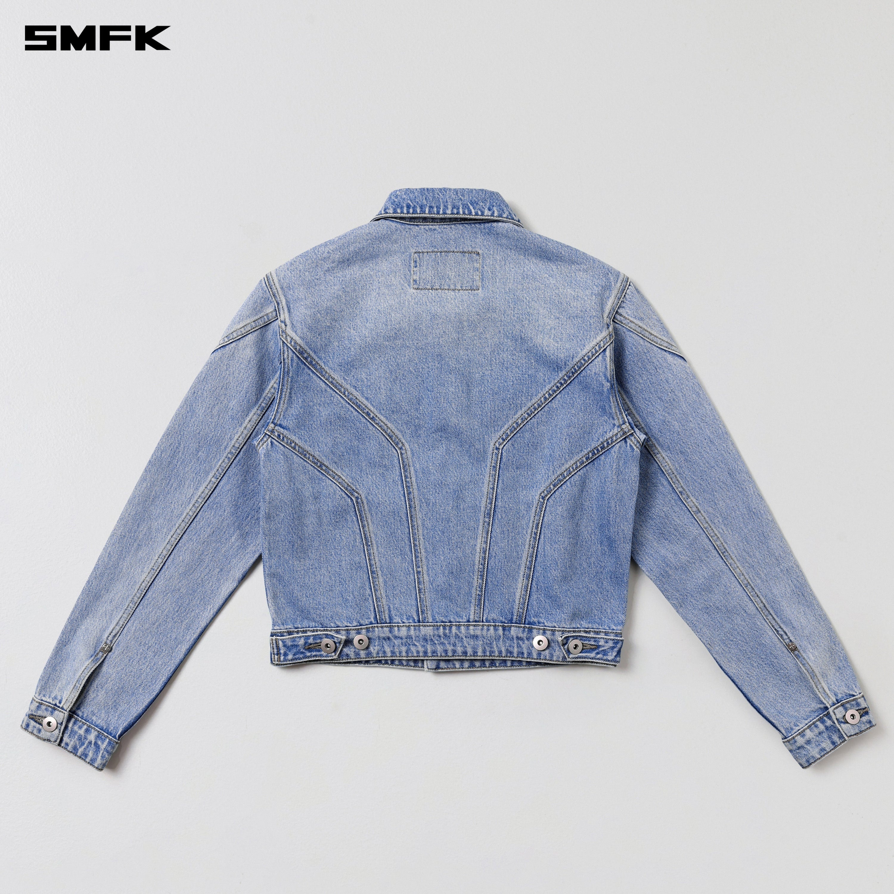 WILD MIRAGE SLIM DENIM JACKET/COTTON WILD BLUE