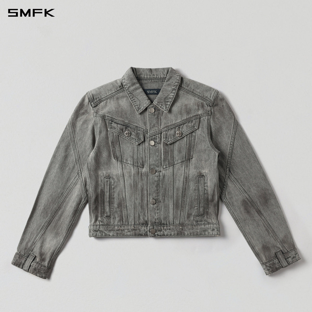 WILD MIRAGE SLIM DENIM JACKET/COTTON/W MIRAGE GREY
